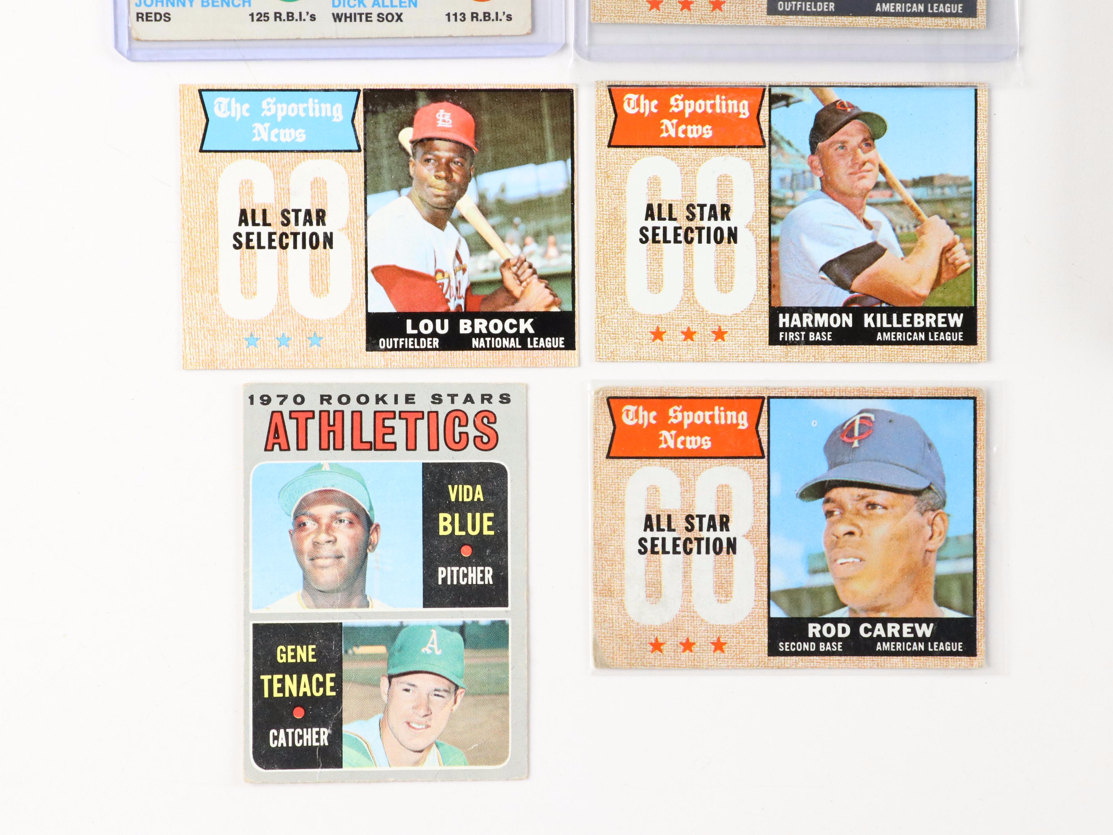 Topps Baseball Cards Featuring Dave Parker & Dave Winfield Rookies, 1960s–1970s
