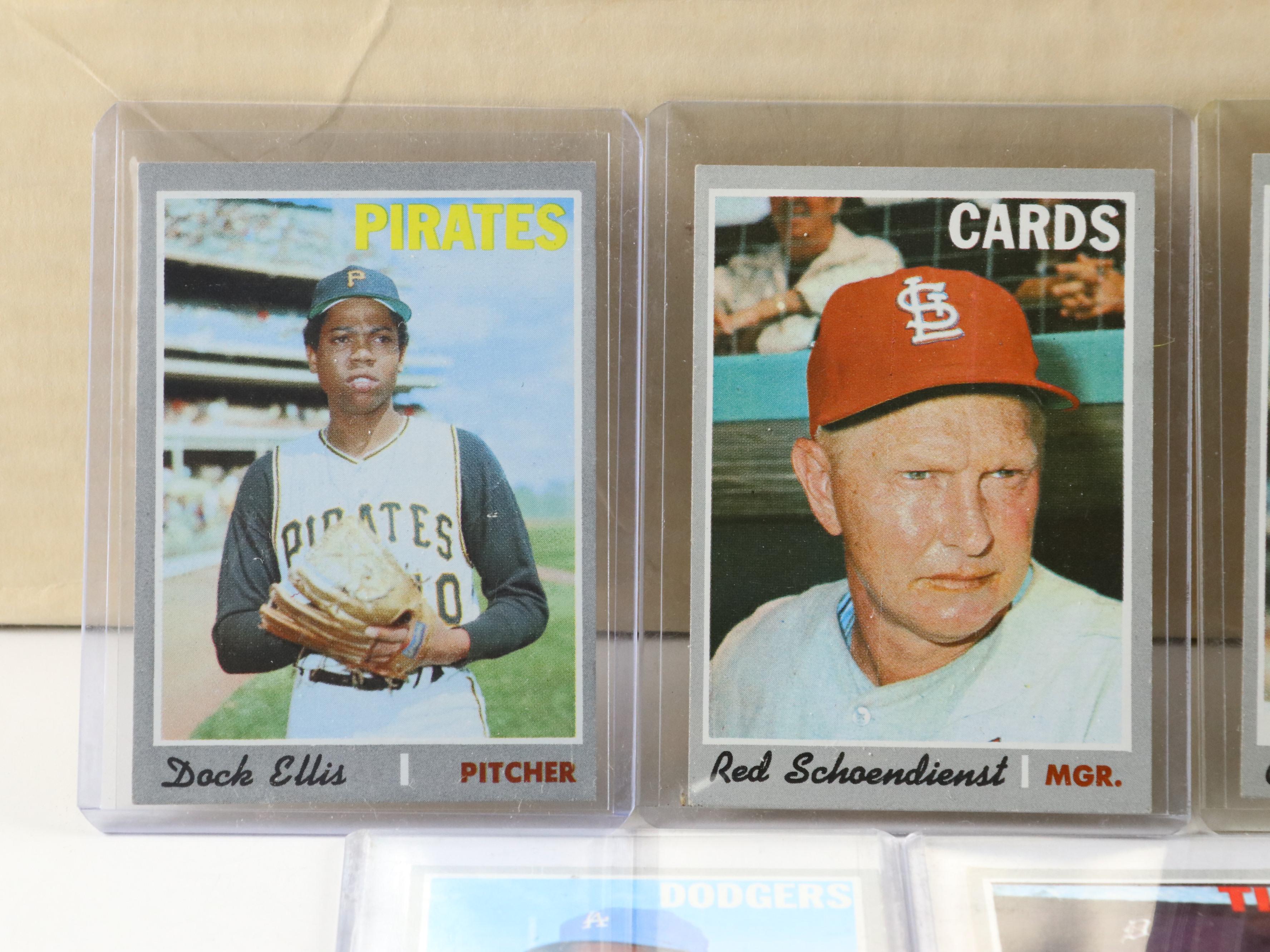 1970 Baseball Cards Featuring Graig Nettles, Bill Mazeroski, and More