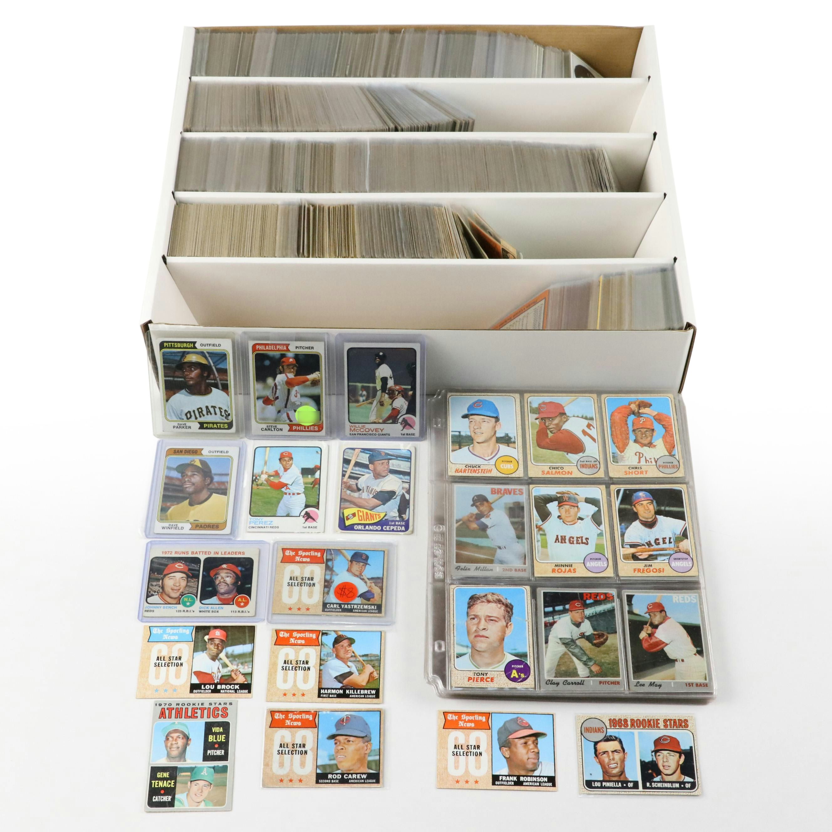 Topps Baseball Cards Featuring Dave Parker & Dave Winfield Rookies, 1960s–1970s