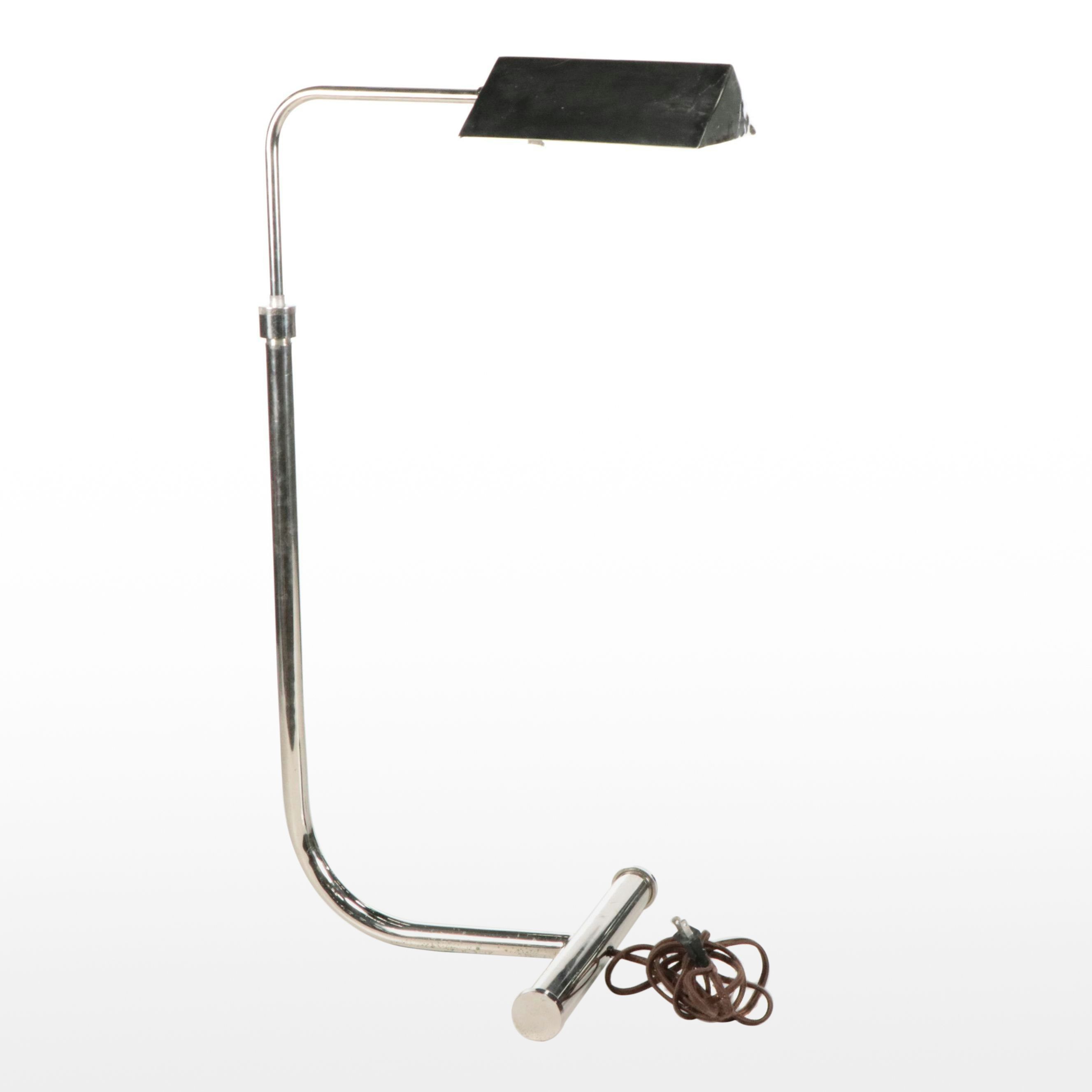 Ballard Designs Polished Nickel Deco Style Floor Lamp, Late 20th C