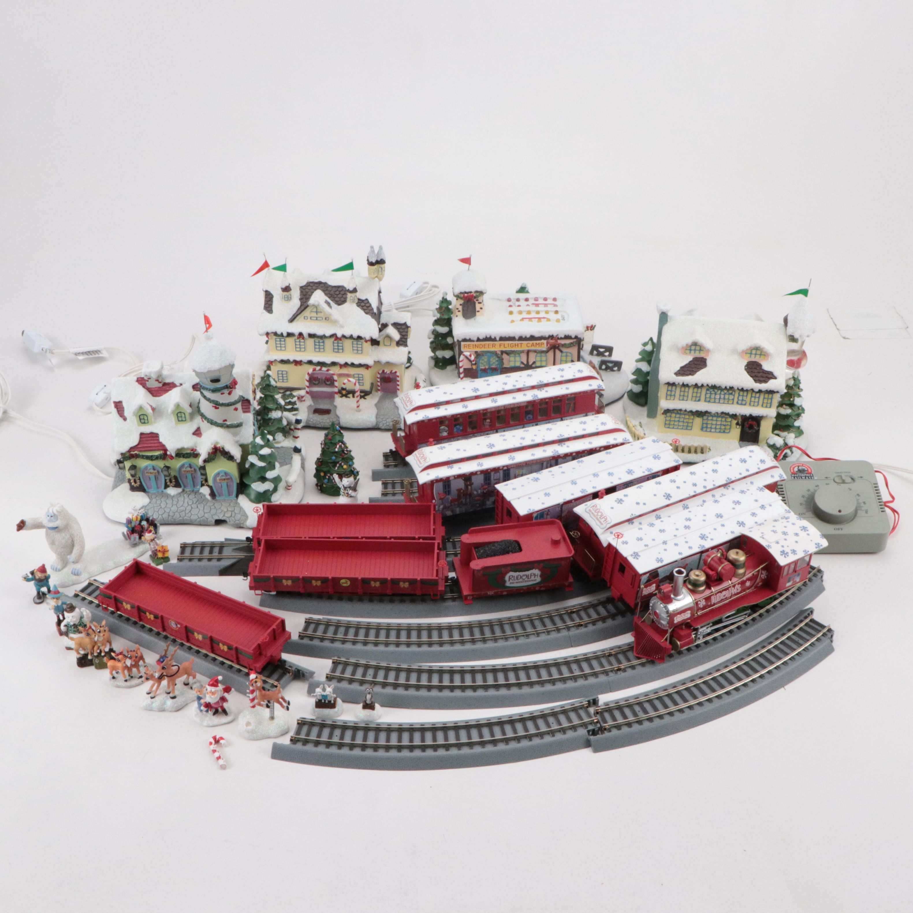 "Rudolph the Red-Nosed Reindeer" Theme Holiday Train and Table Decor