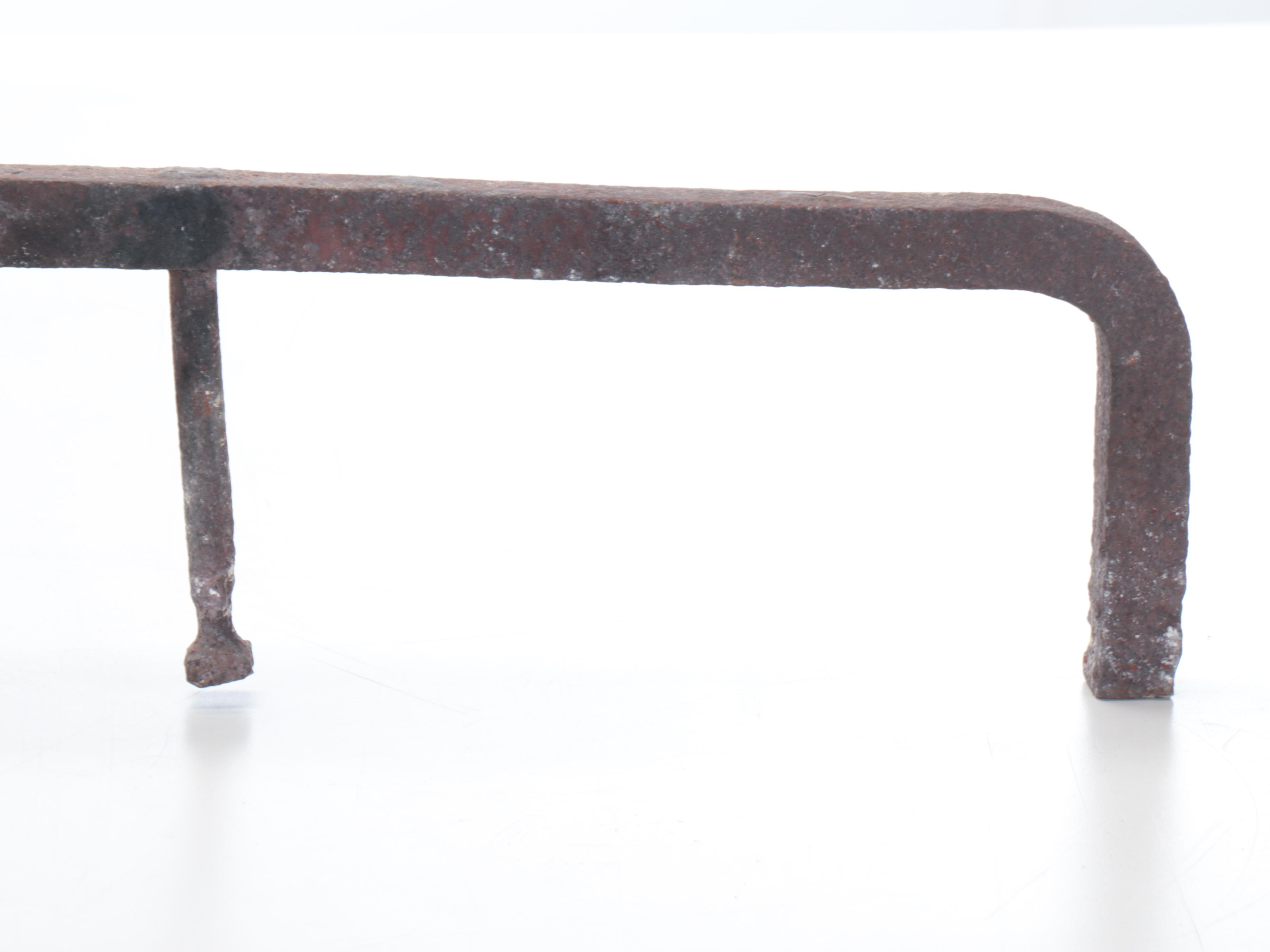 Spanish Mission Style Cast Iron Fireplace Andirons