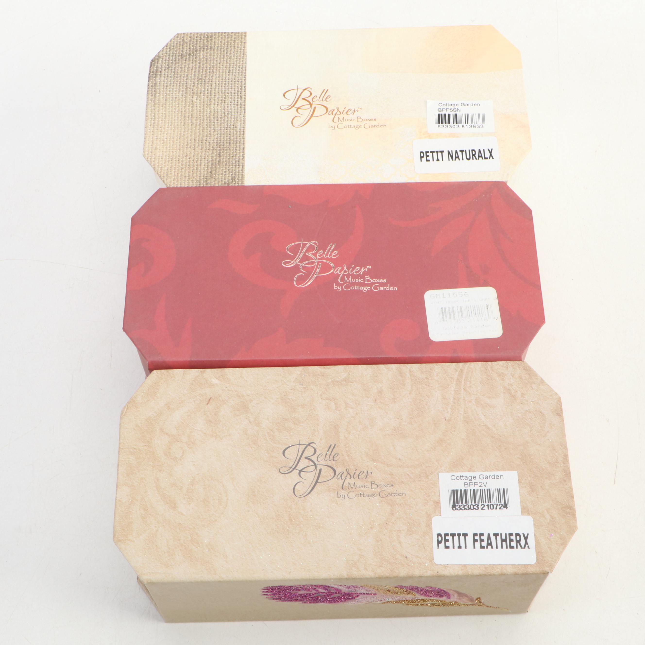 Cottage Garden Belle Papier Music Boxes