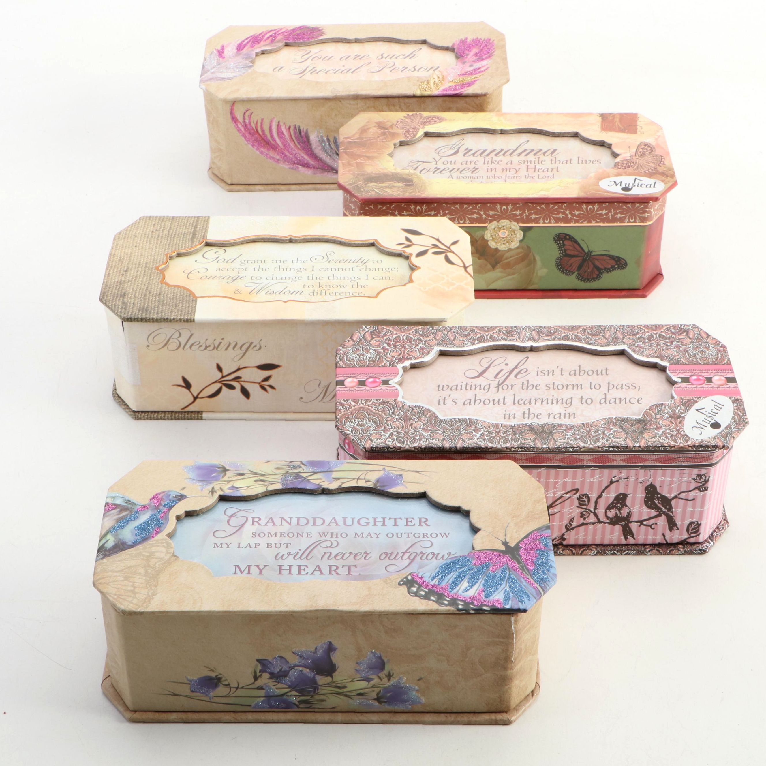 Cottage Garden Belle Papier Music Boxes