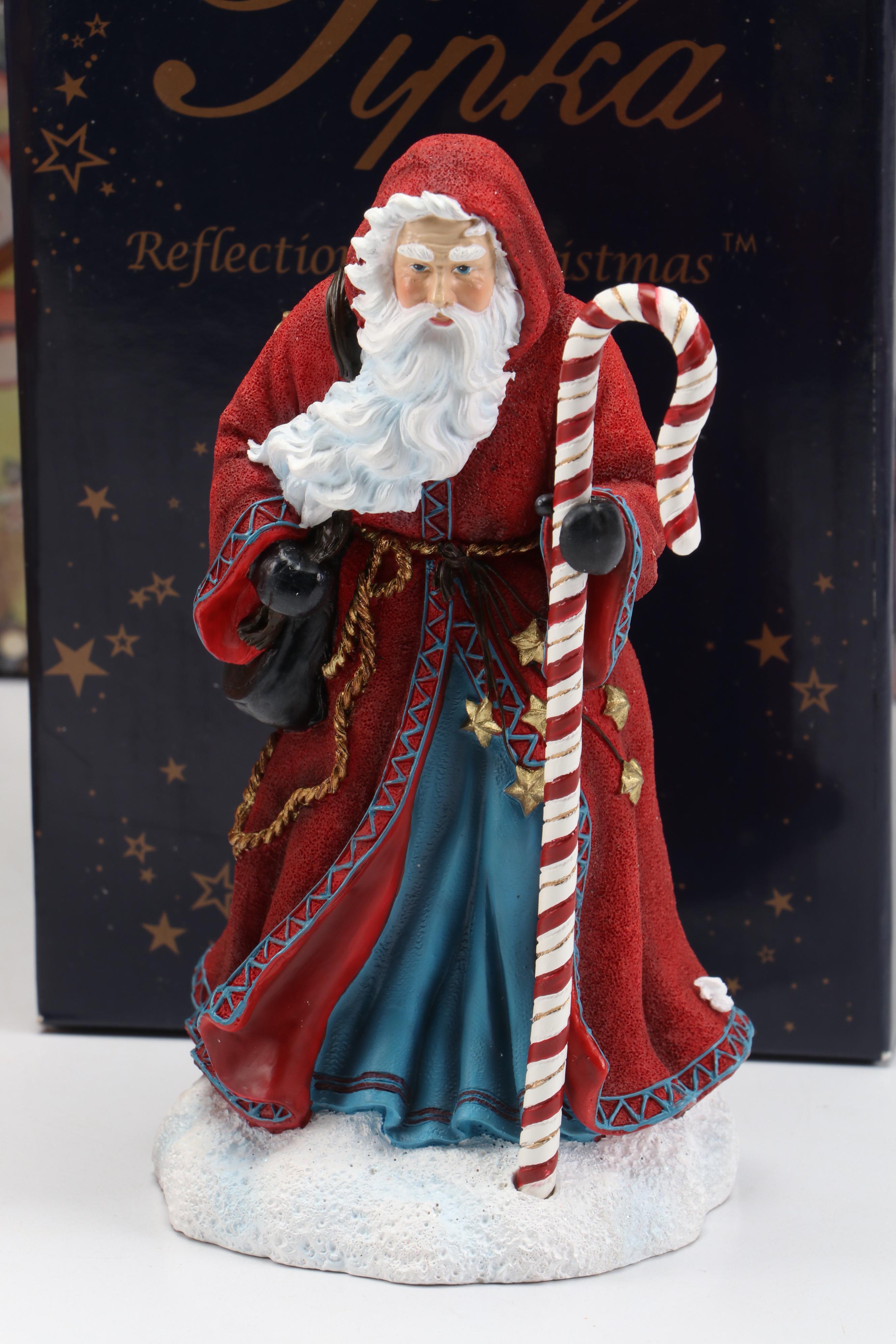 Ltd. Ed. Pipka "Candy Cane Claus" Resin Santa with Collector's Club Kits