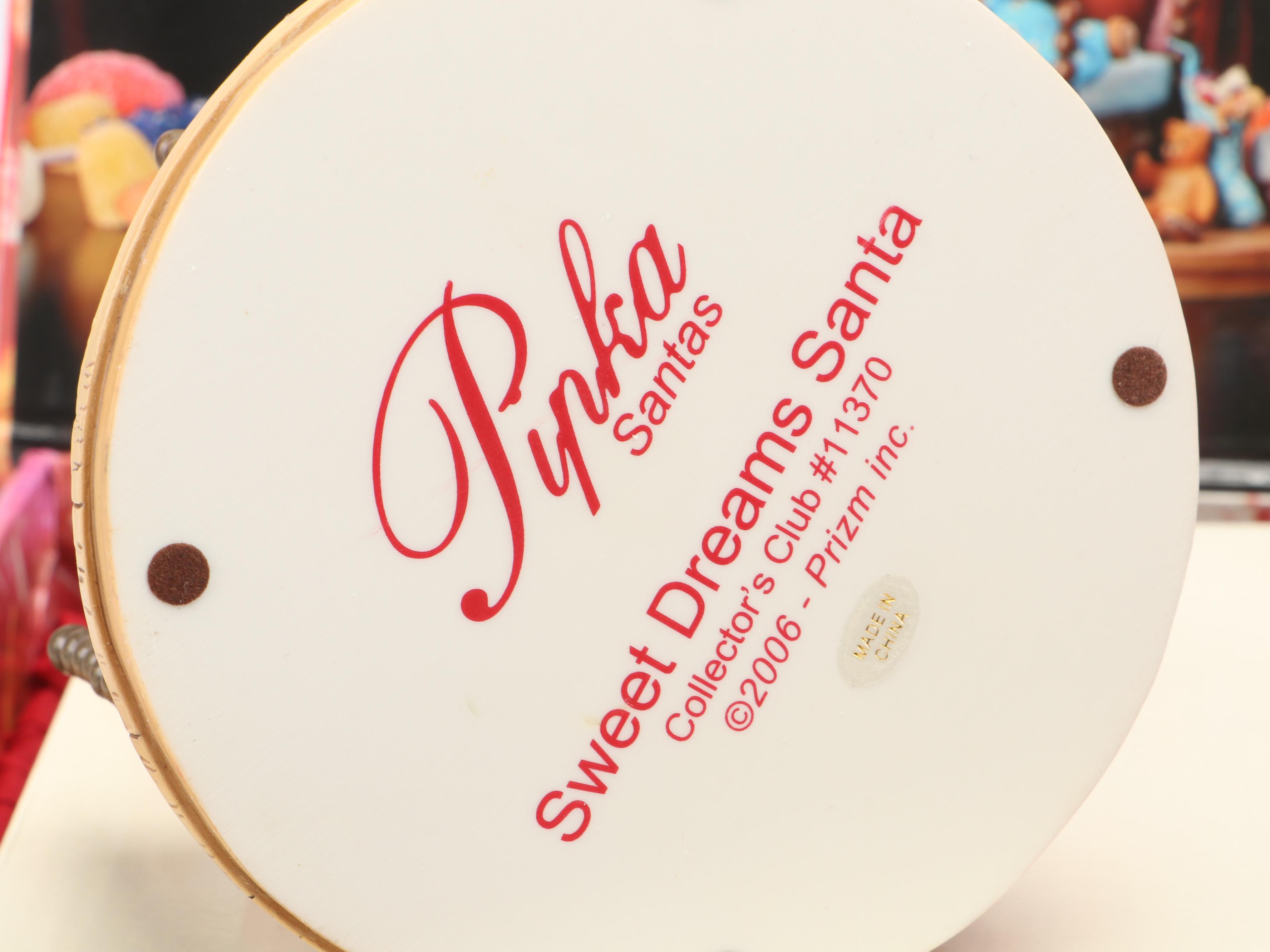 Ltd. Ed. Pipka "Candy Cane Claus" Resin Santa with Collector's Club Kits