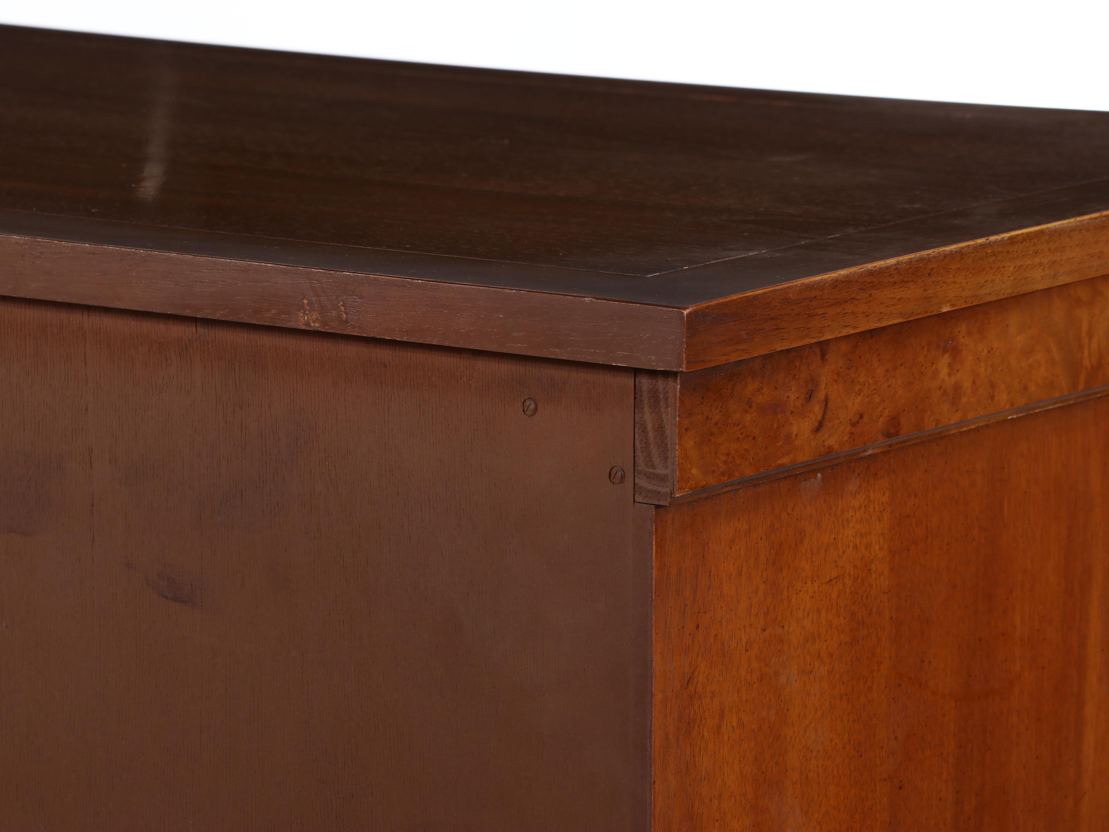 Walnut Five-Drawer Chest, Mid-20th Century
