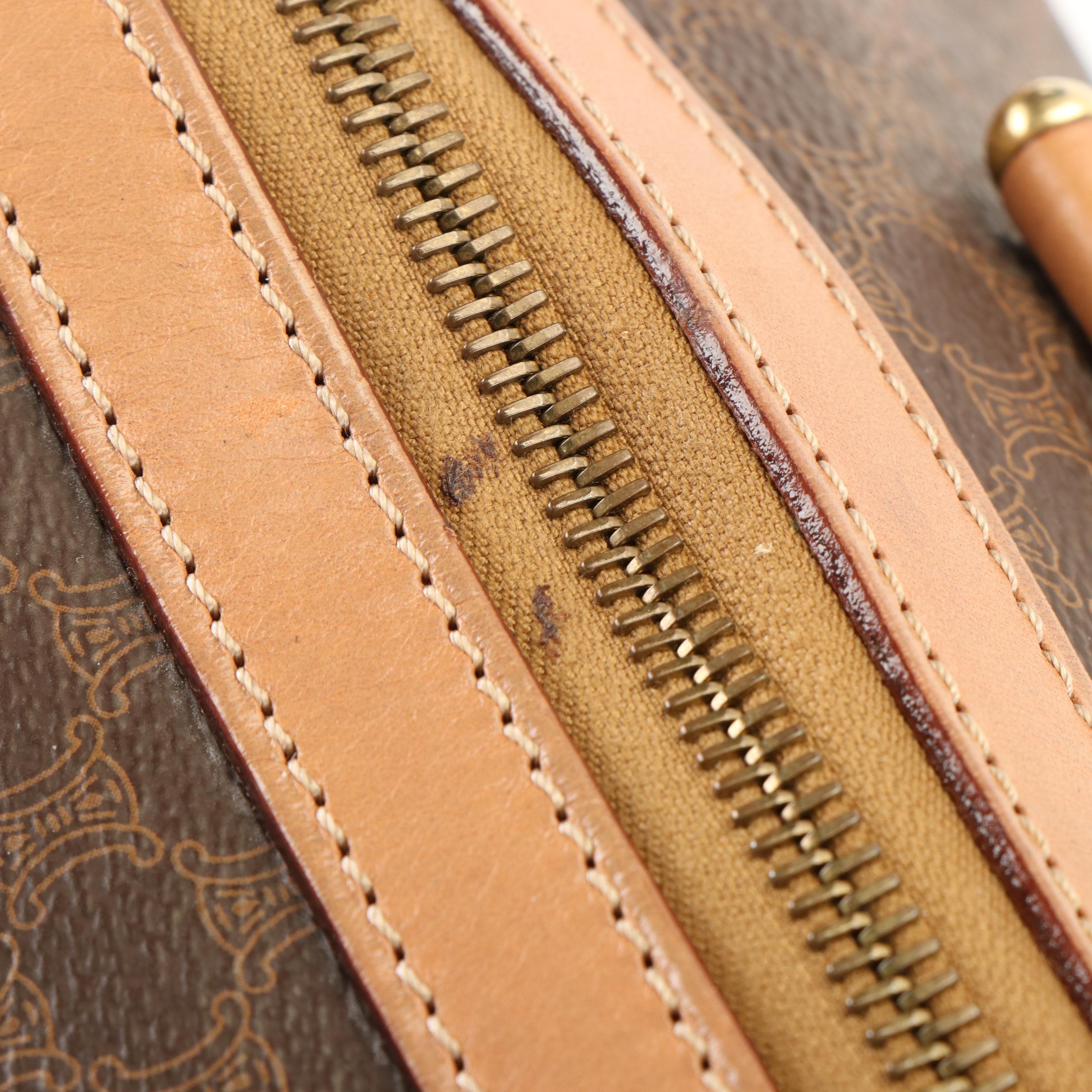 Celine Macadam Boston Bag in Coated Canvas