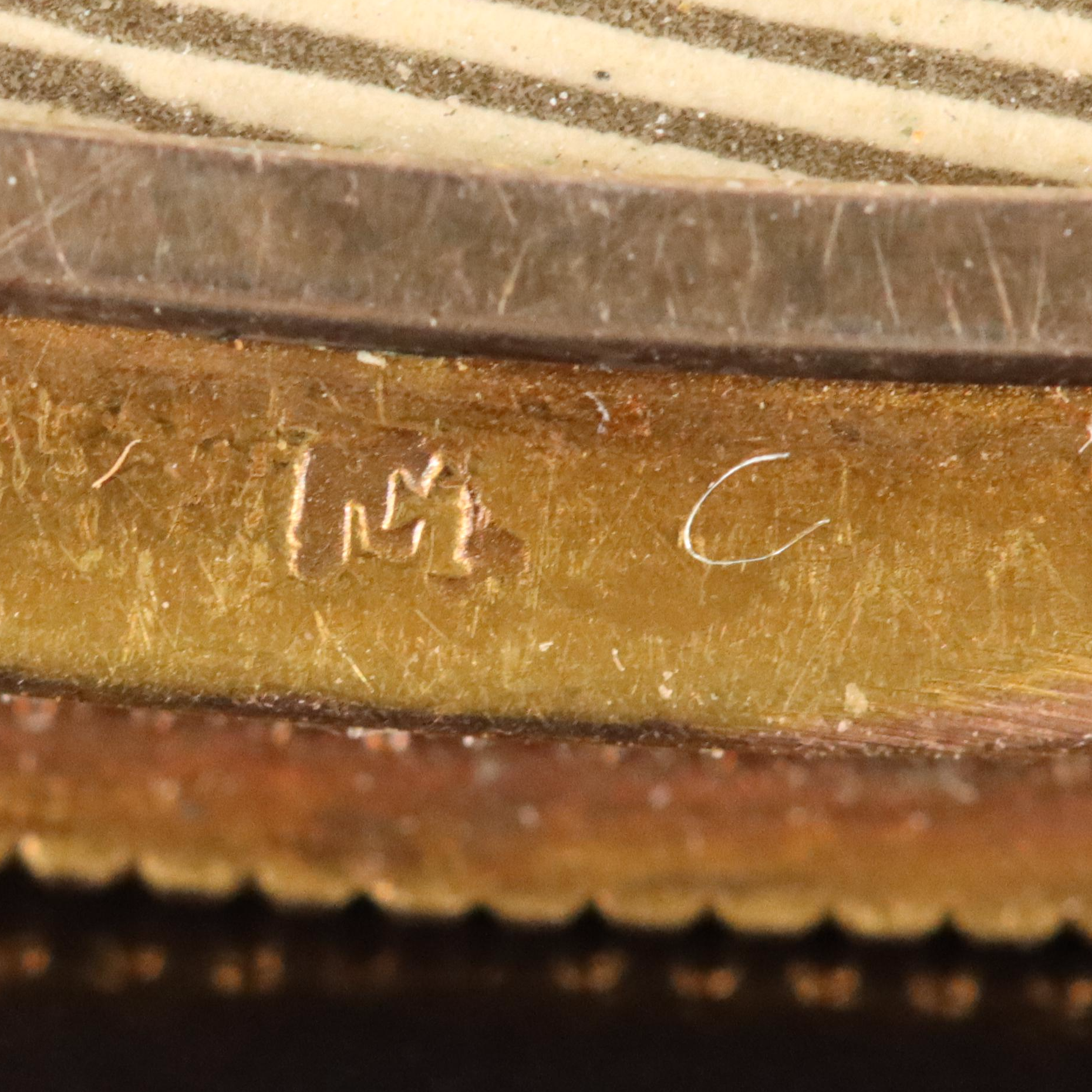 Victorian 15K 0.17 CT Diamond Mourning Brooch