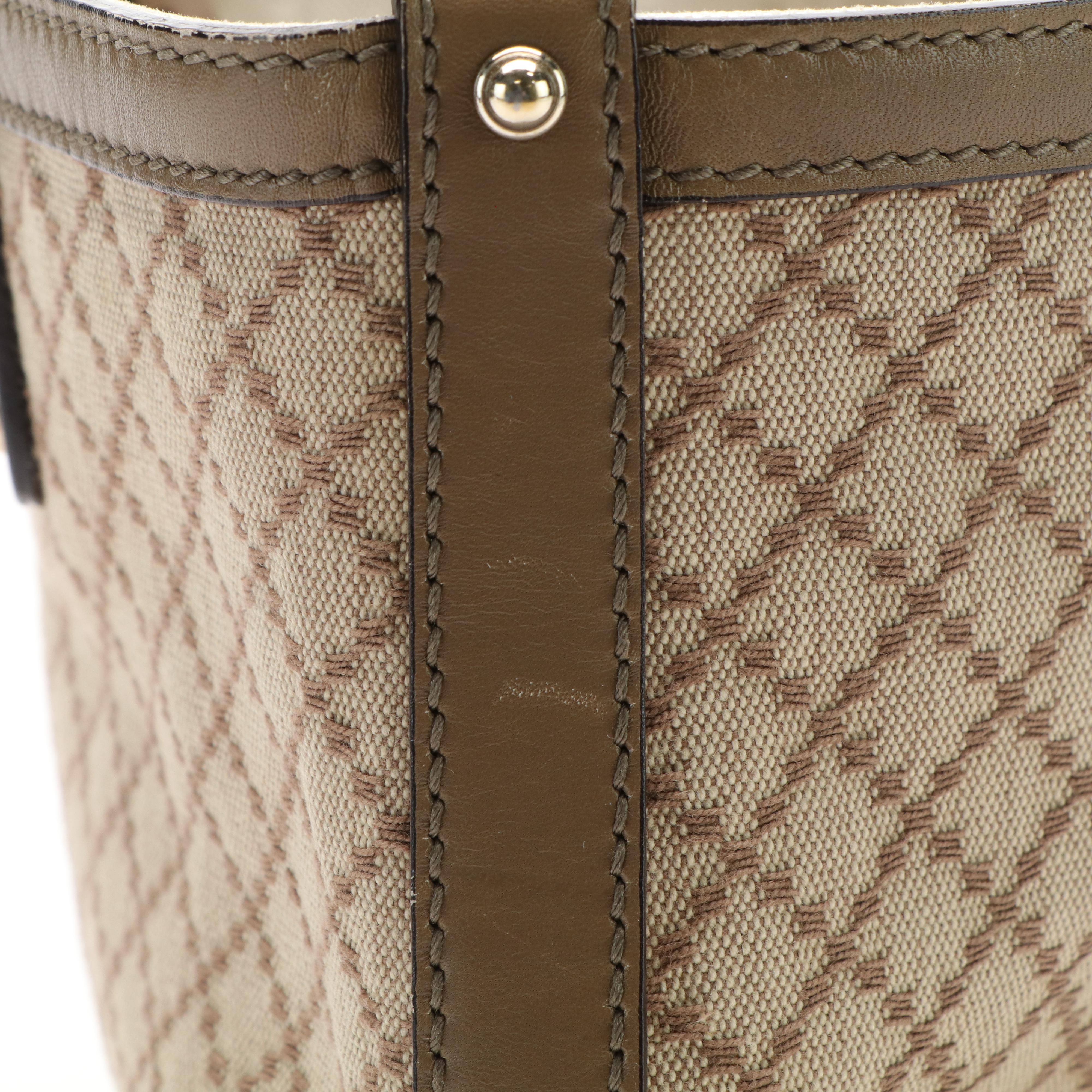 Gucci Diamante Tote Bag in Canvas and Leather