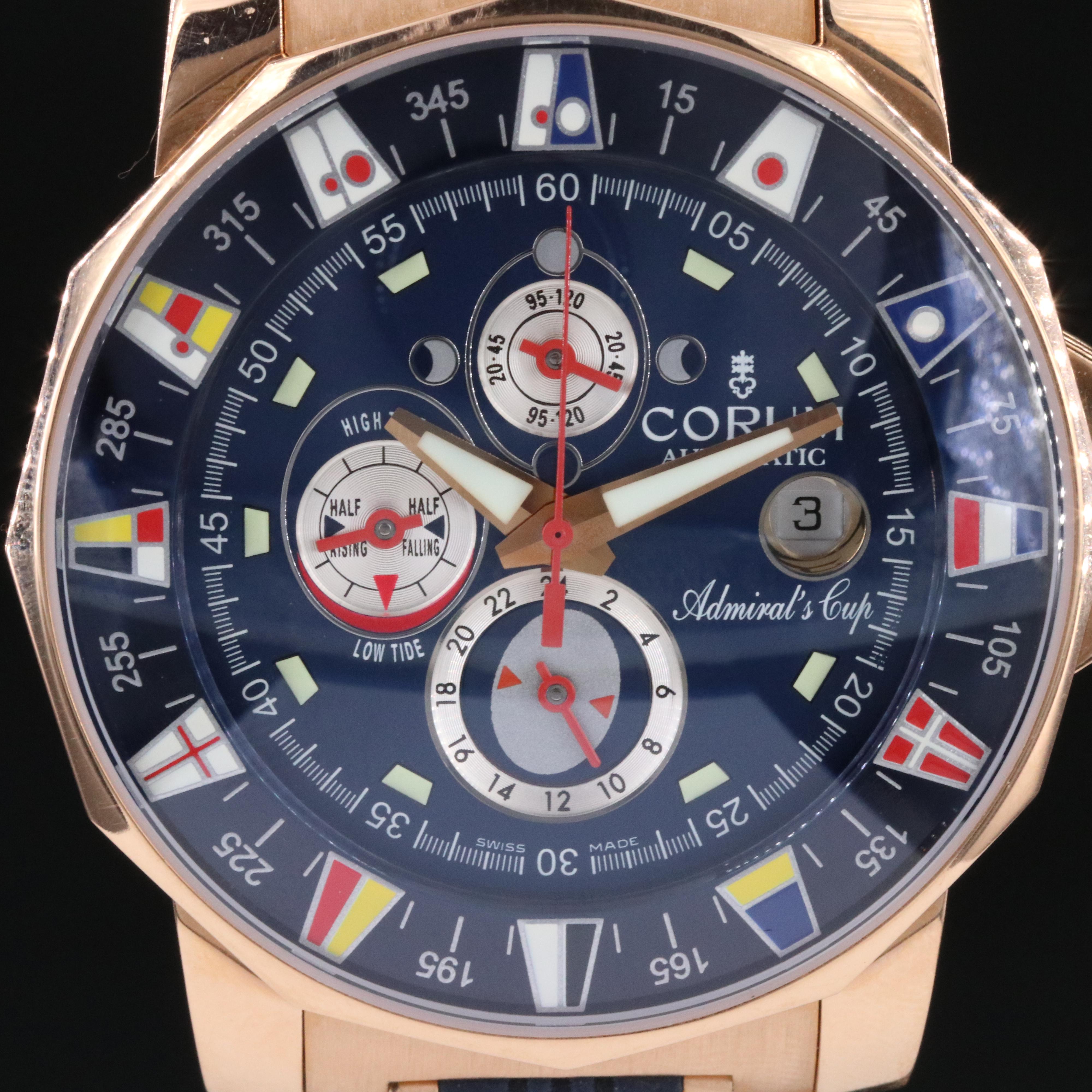 18K Corum Admiral's Cup Tides Regatta Limited Edition 222/250 Automatic Watch