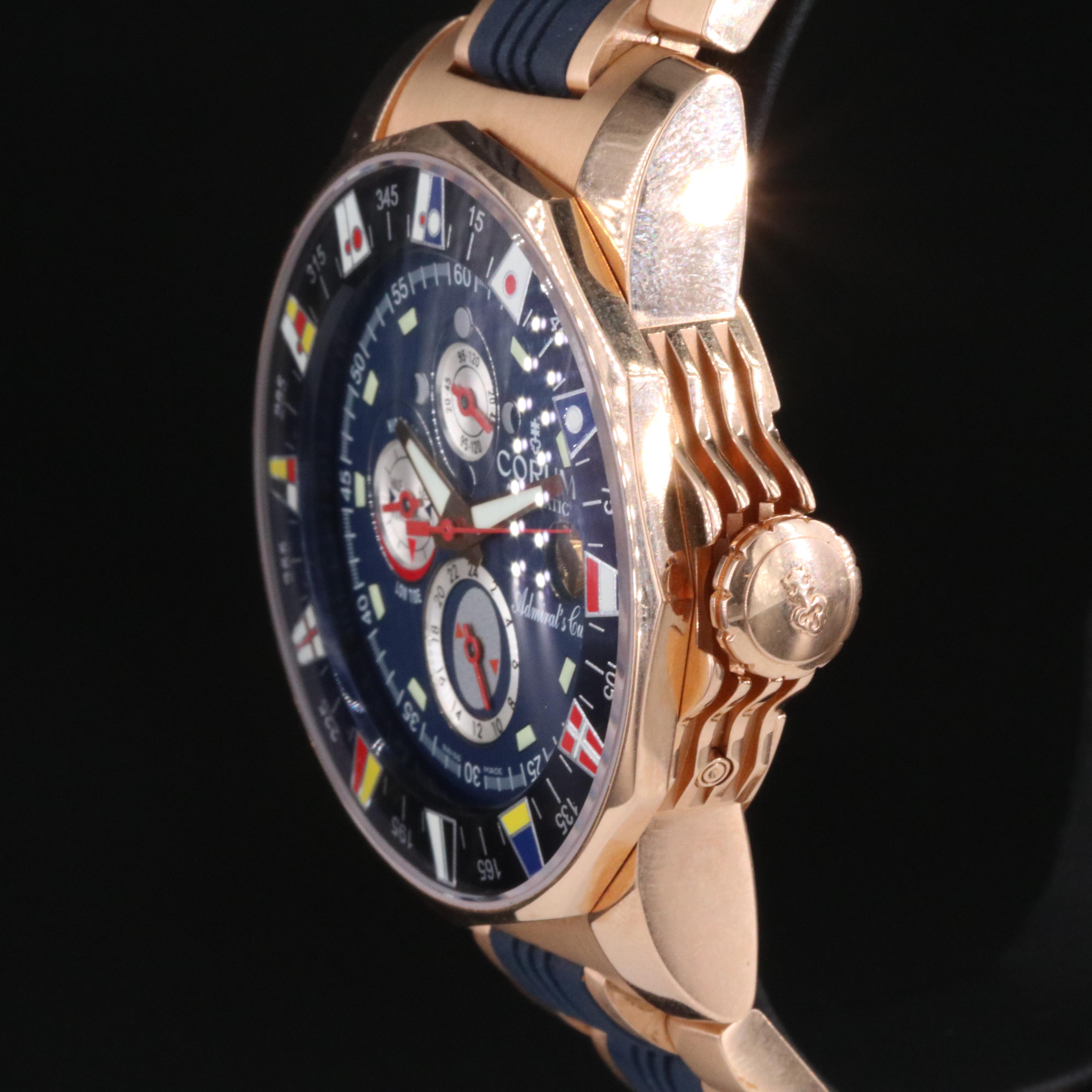 18K Corum Admiral's Cup Tides Regatta Limited Edition 222/250 Automatic Watch