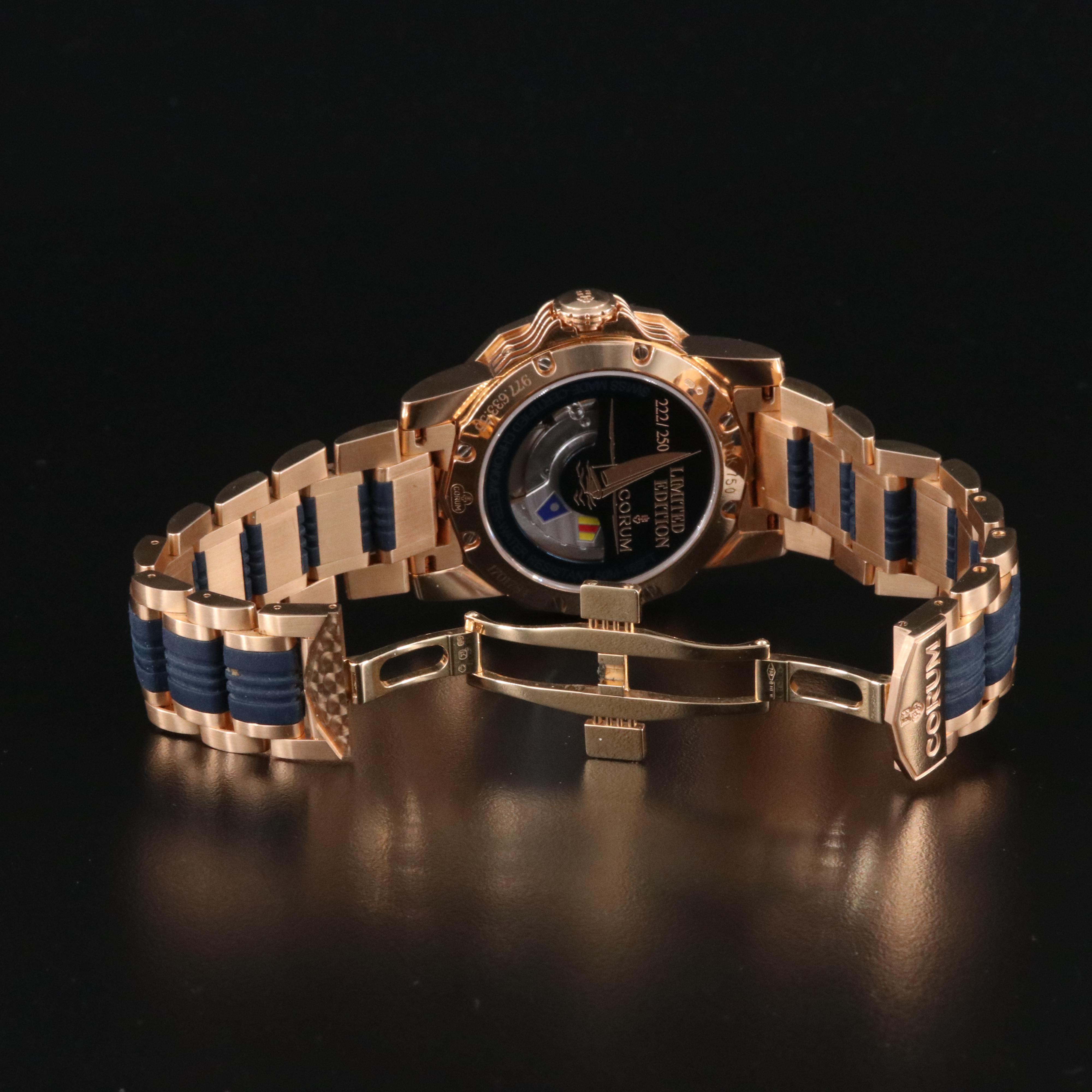 18K Corum Admiral's Cup Tides Regatta Limited Edition 222/250 Automatic Watch