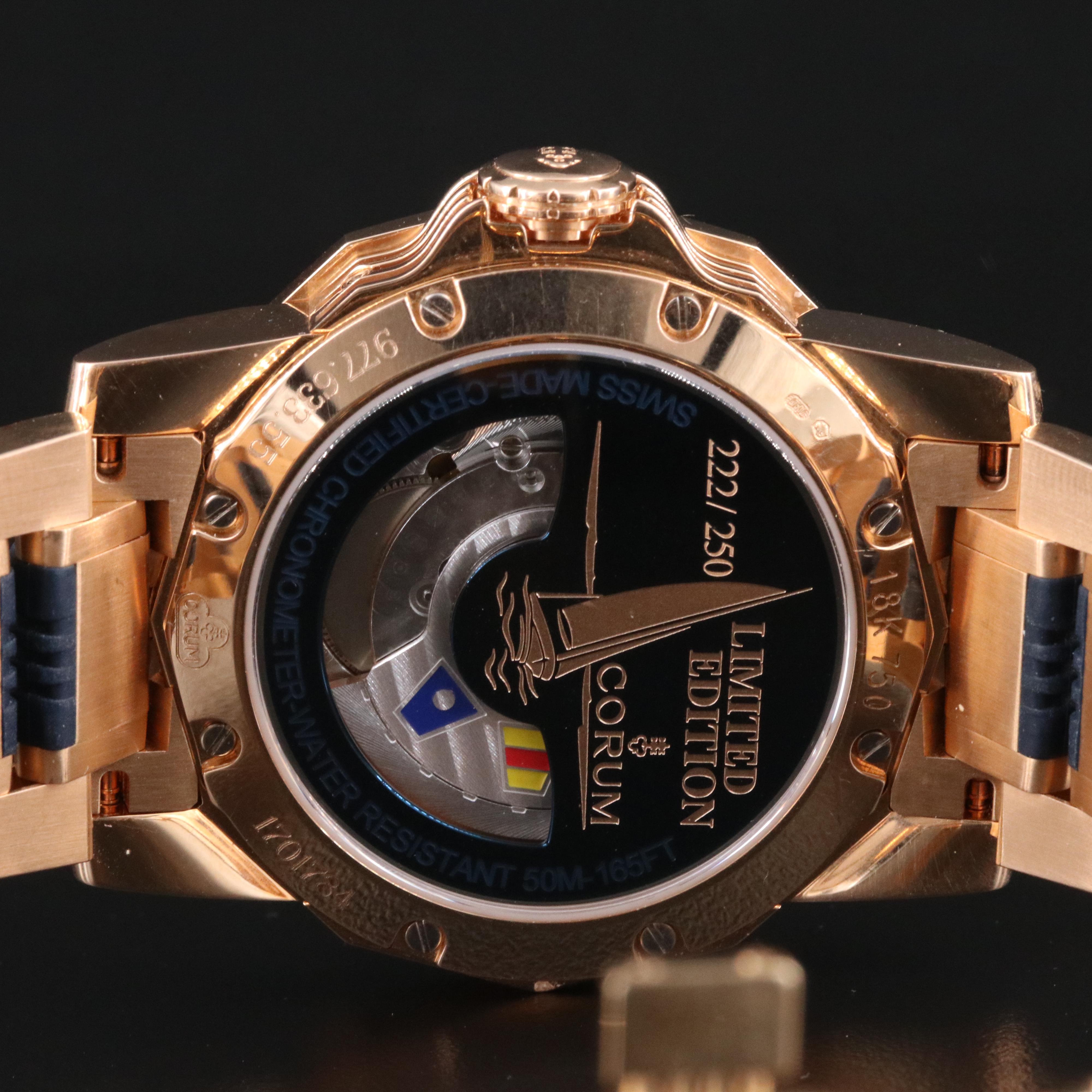 18K Corum Admiral's Cup Tides Regatta Limited Edition 222/250 Automatic Watch