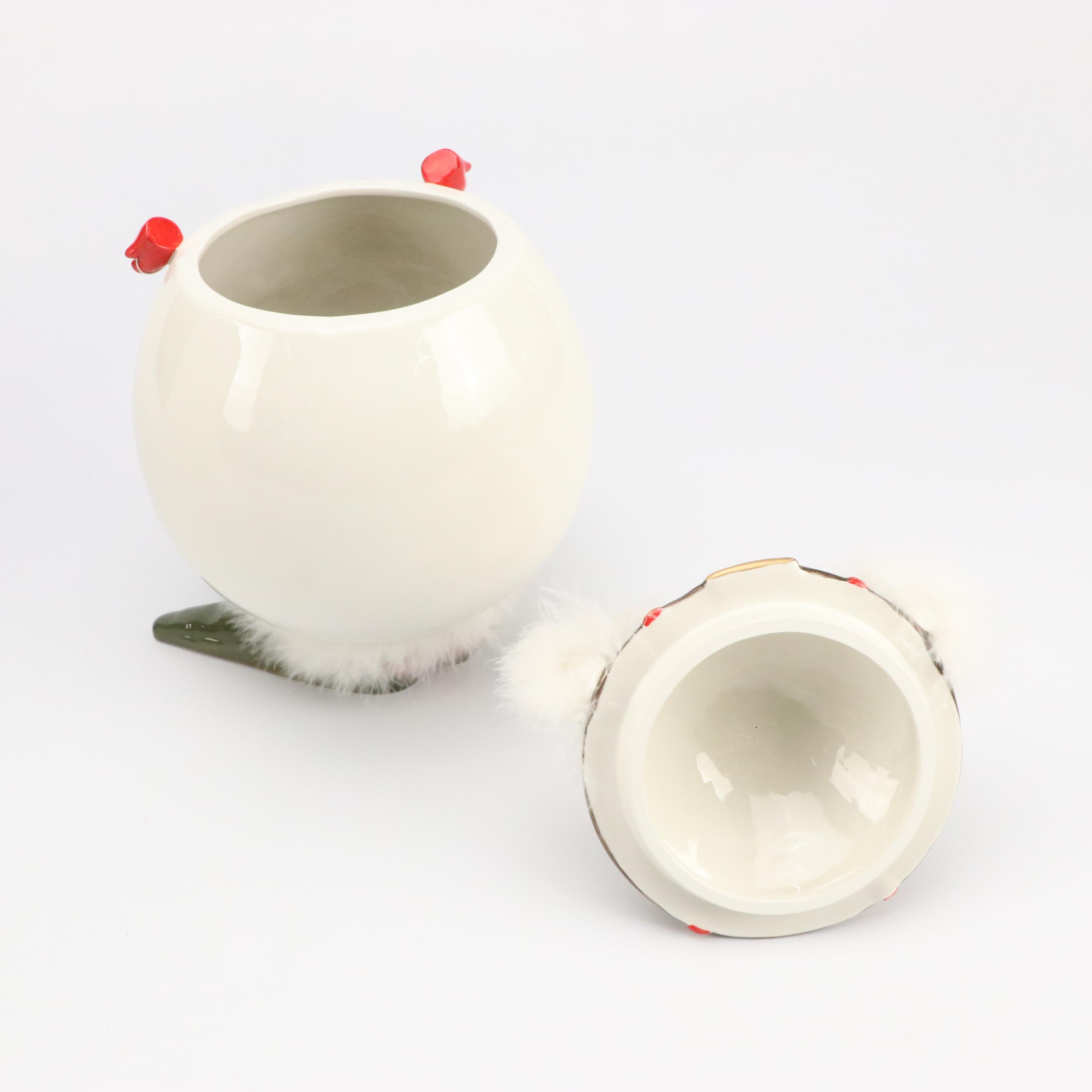 Patience Brewster for Department 56 "Snow Elf" Ceramic Cookie Jar