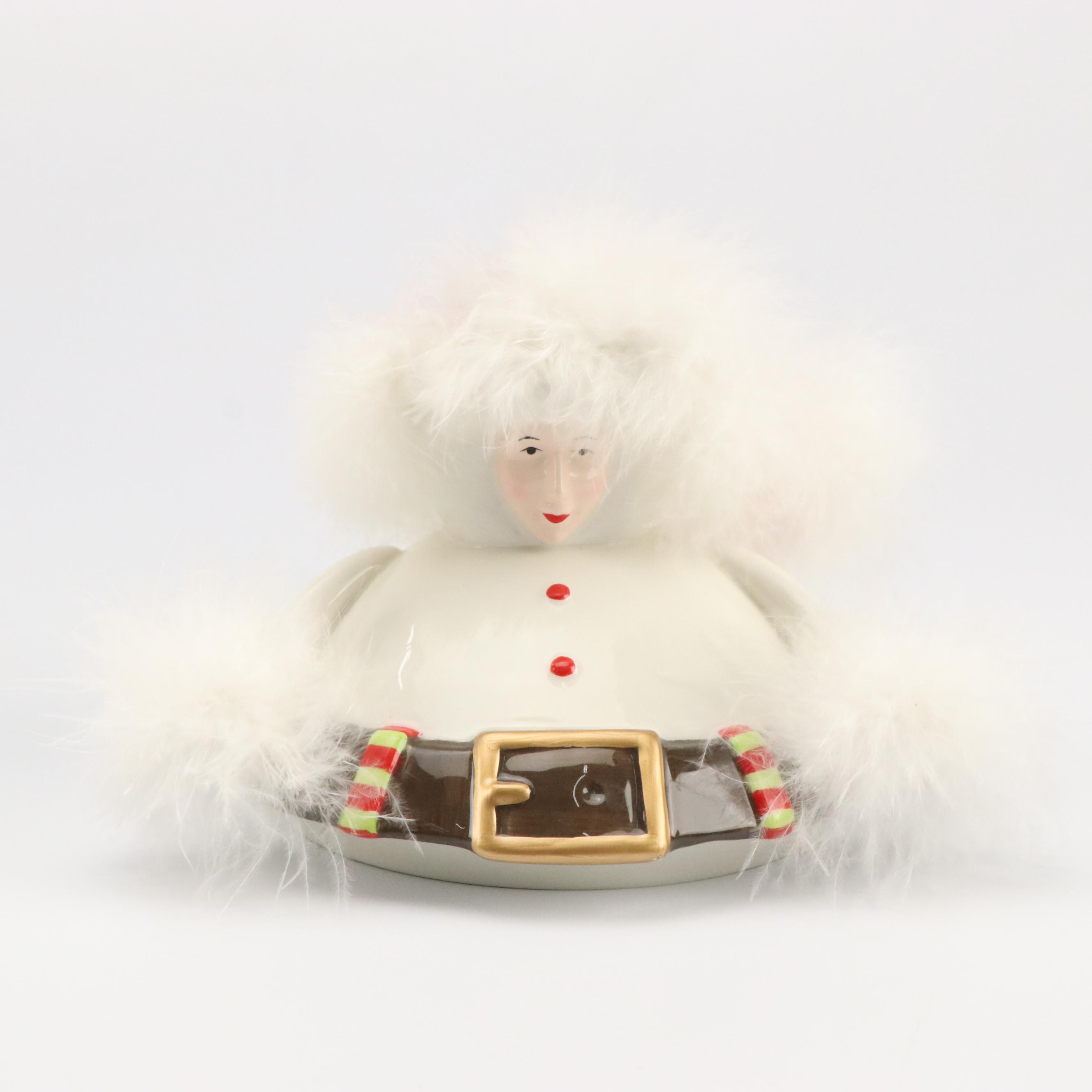 Patience Brewster for Department 56 "Snow Elf" Ceramic Cookie Jar