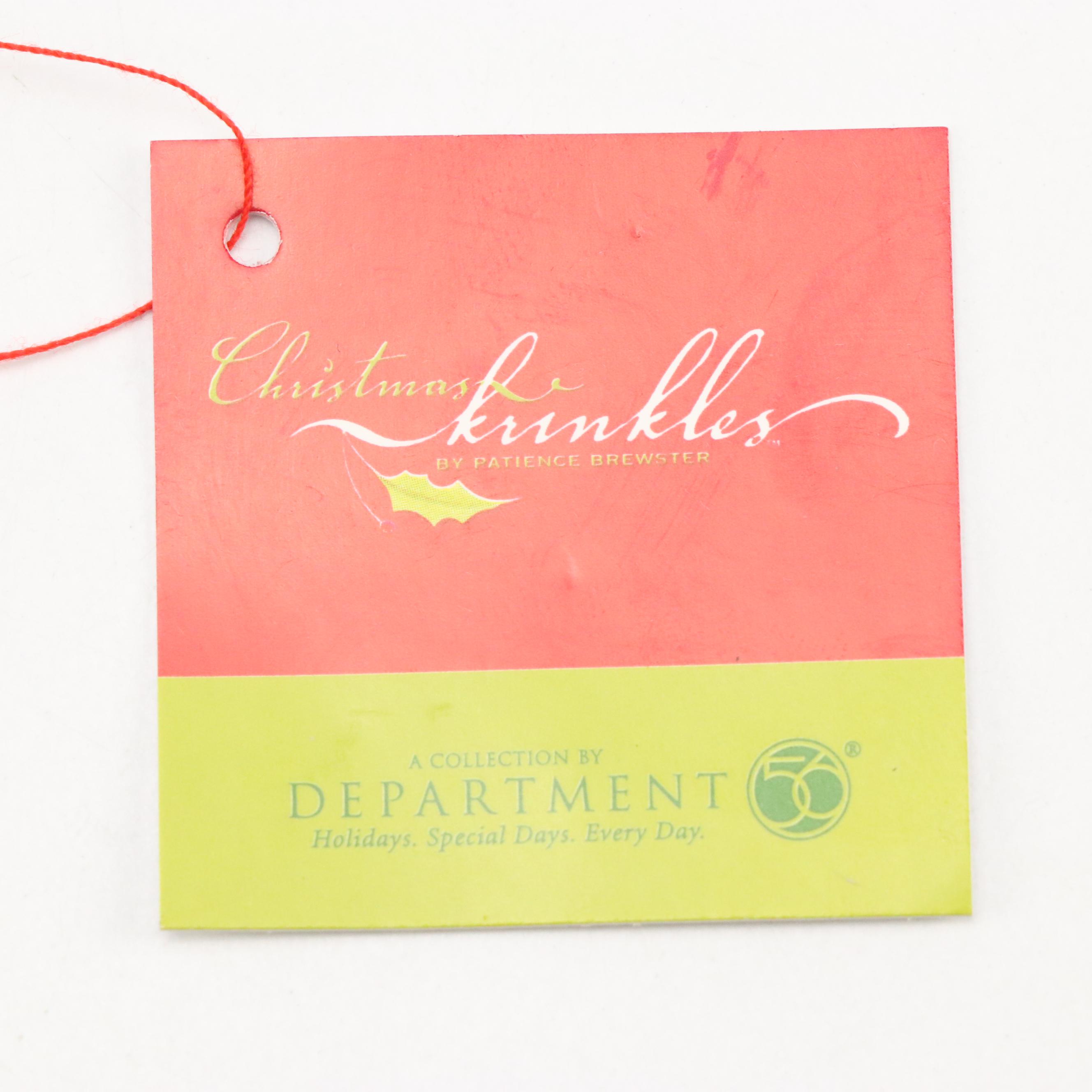 Patience Brewster for Department 56 "Snow Elf" Ceramic Cookie Jar