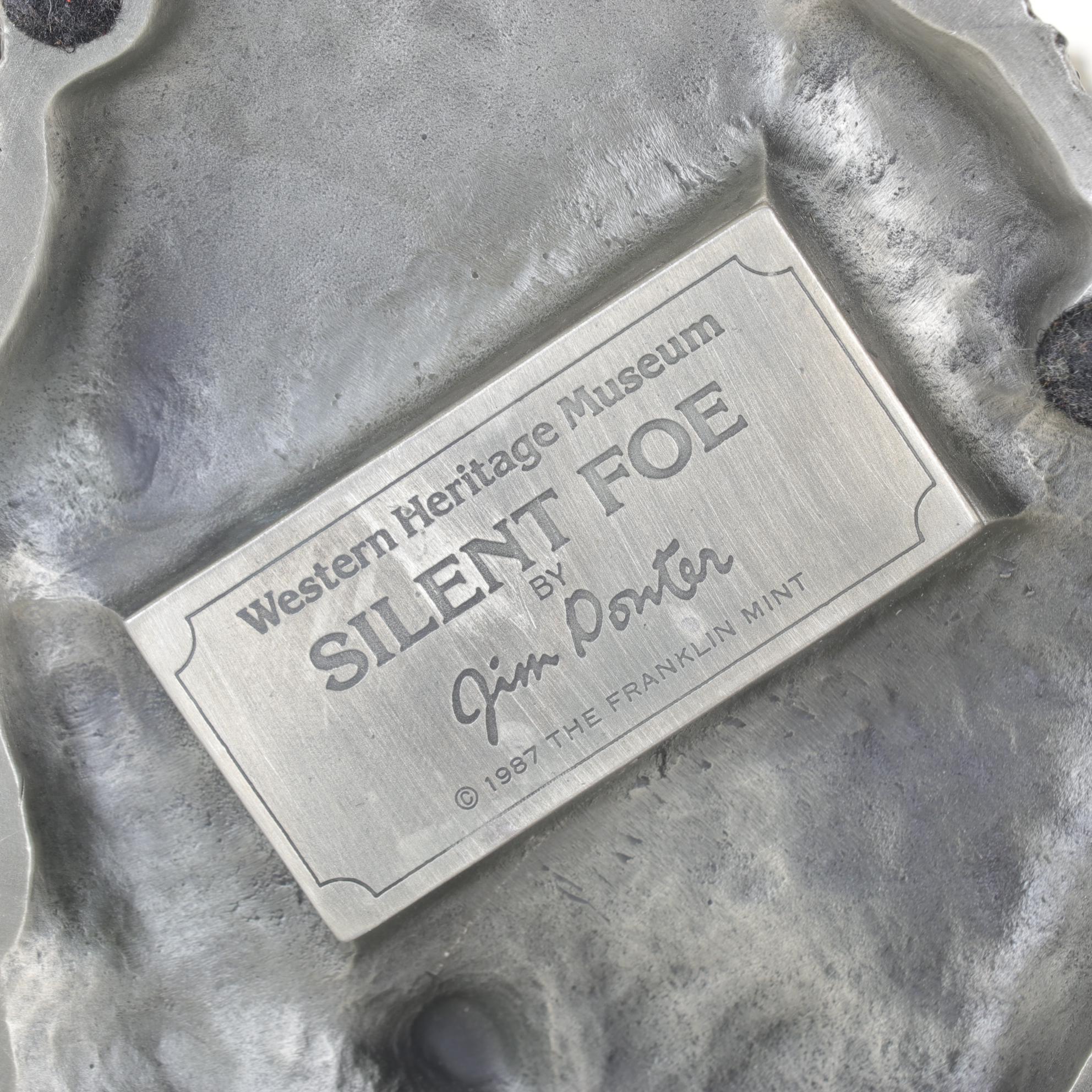 Jim Ponter's "Silent Foe" Pewter Statue with Base