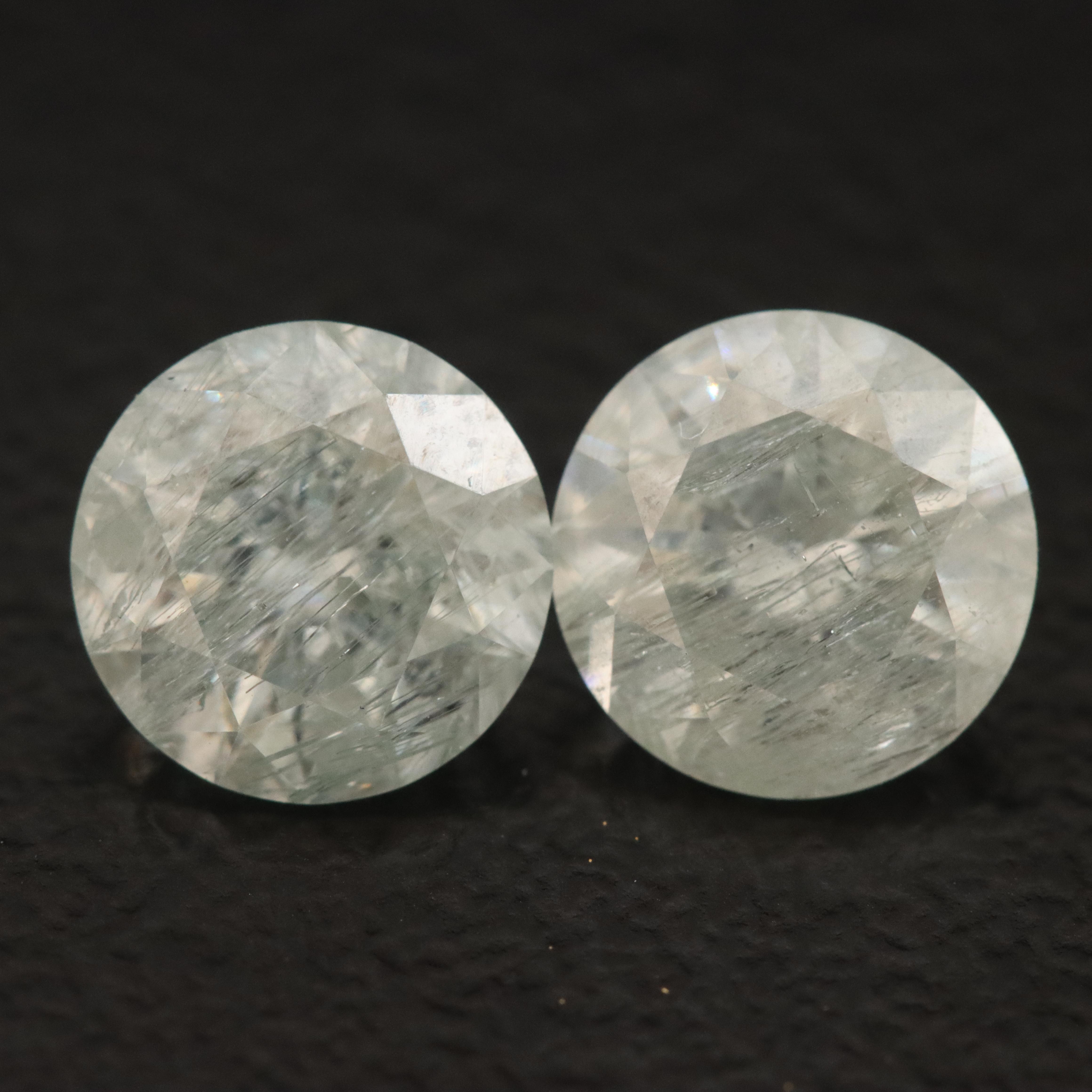 Loose Matched Pair 1.88 CTW Moissanites