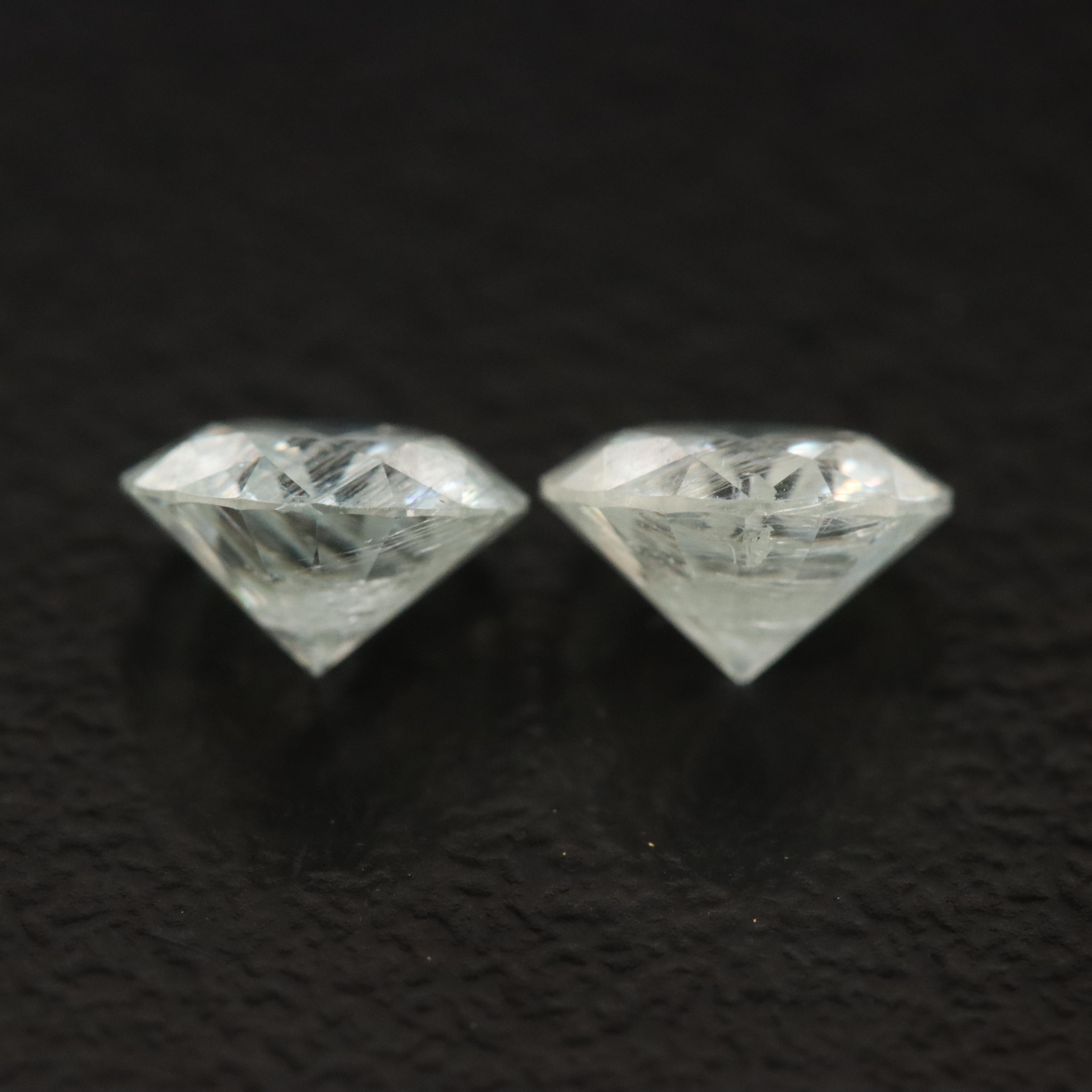 Loose Matched Pair 1.88 CTW Moissanites