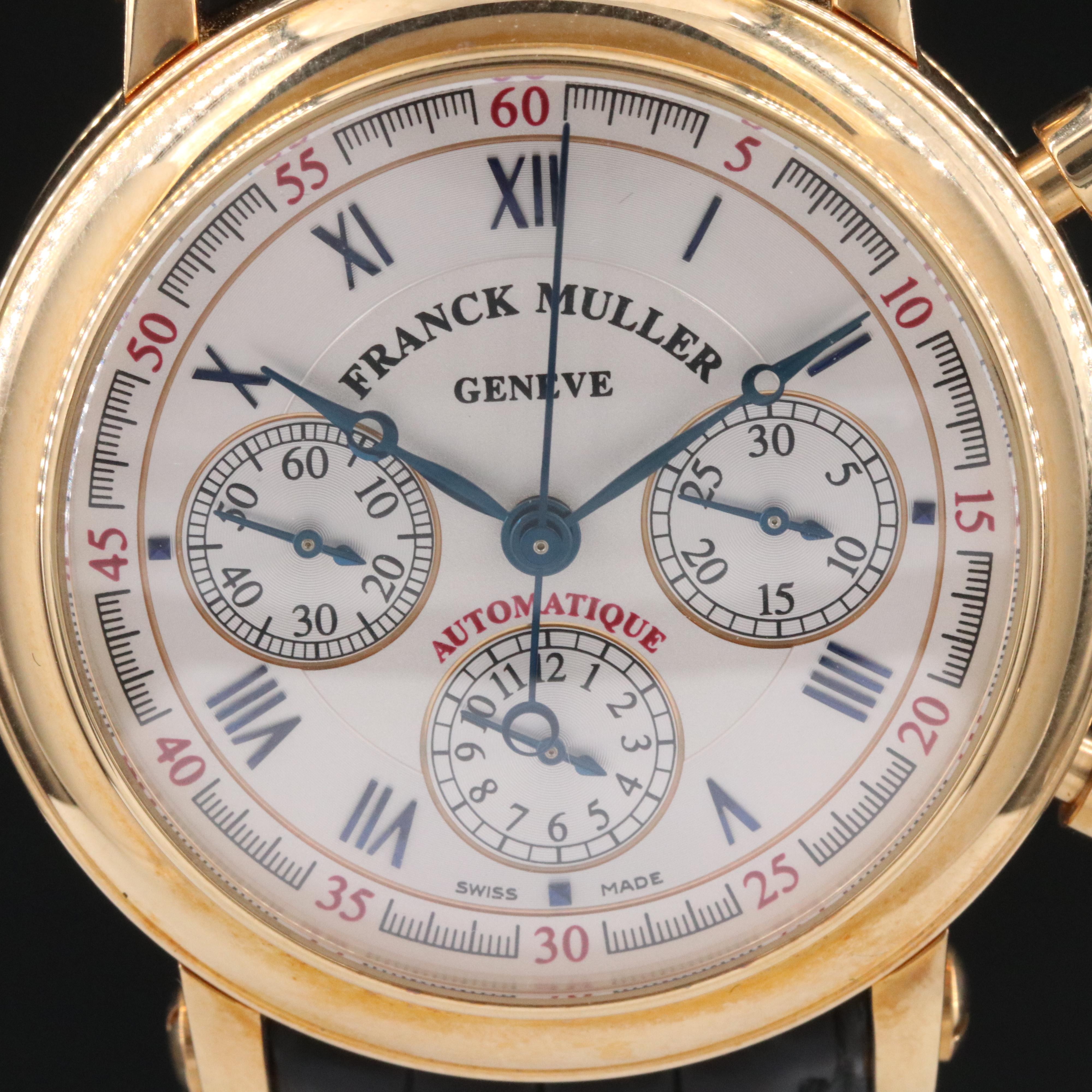 Franck Muller 18K Gold Chronograph Automatic Watch