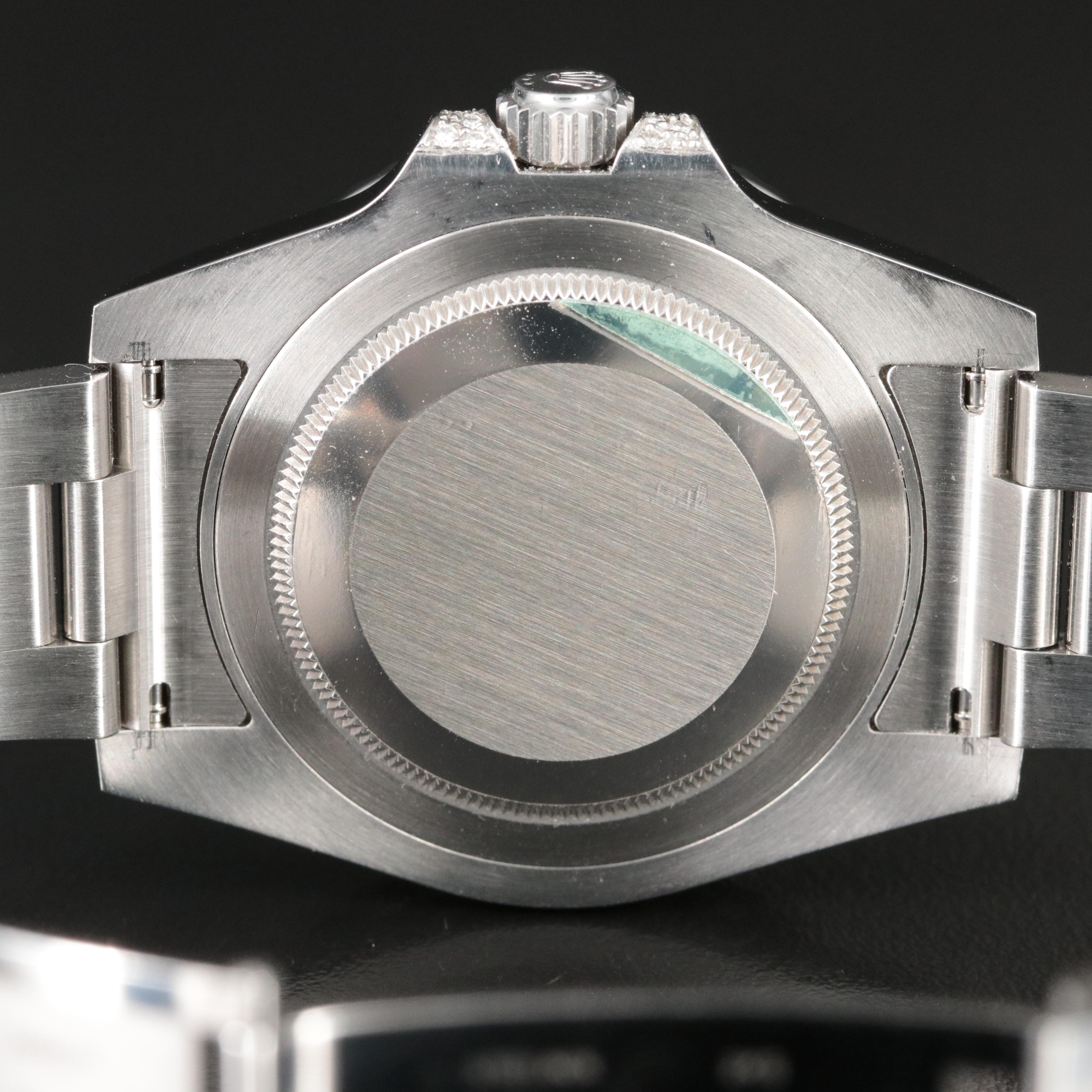 Rolex GMT Master II Custom 1.95 CTW Diamond, Ruby and Sapphire Watch