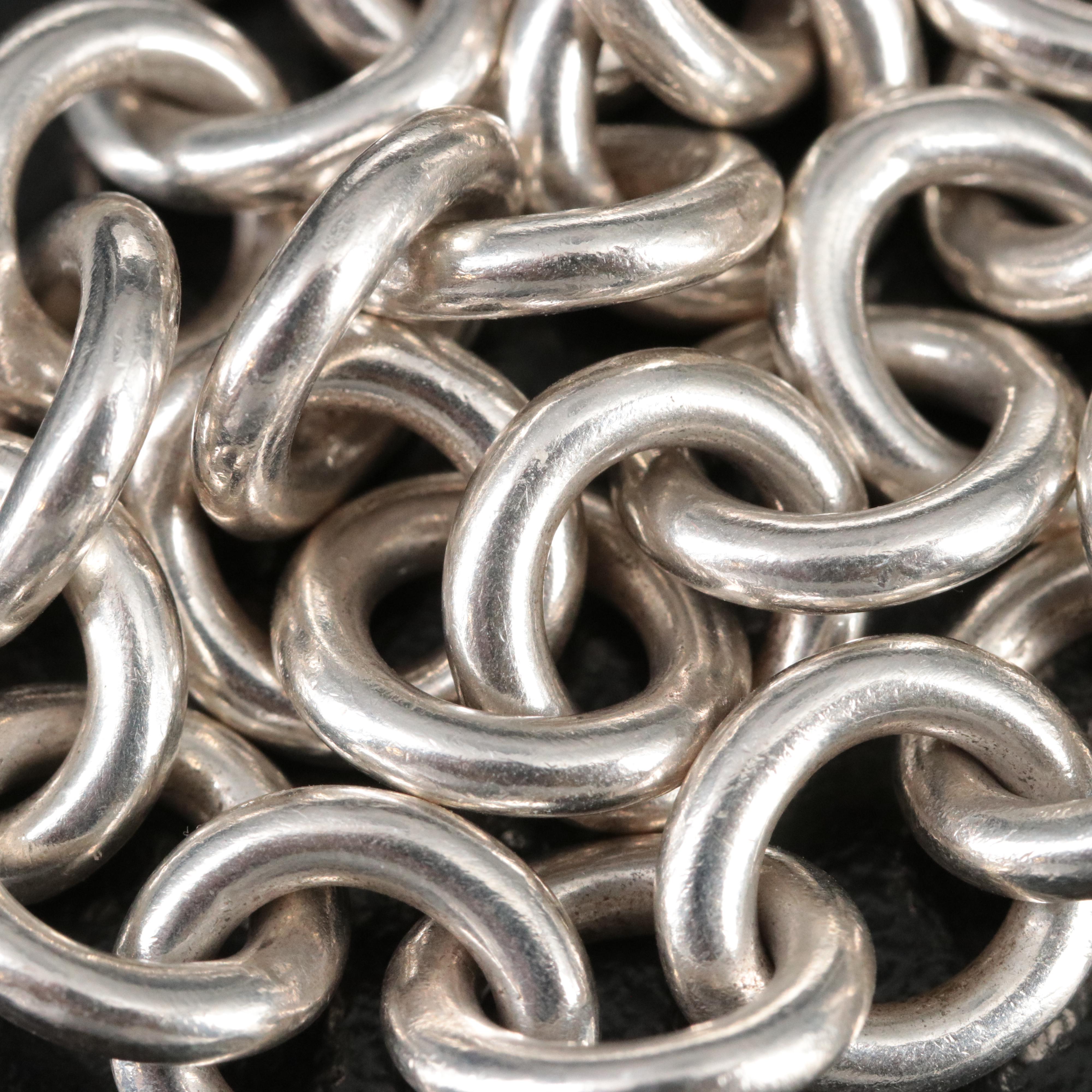 Tiffany & Co. Return to Tiffany Sterling Round Tag Charm Bracelet