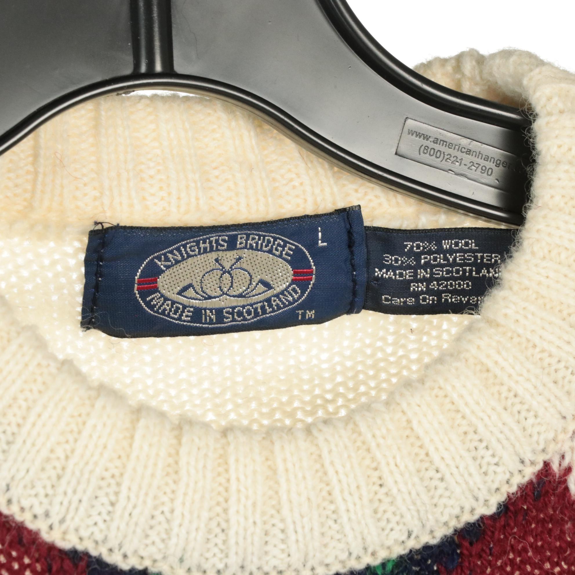 Men's Dockers Dress Slacks and Sweater Vest with Other Vintage Knit Sweaters