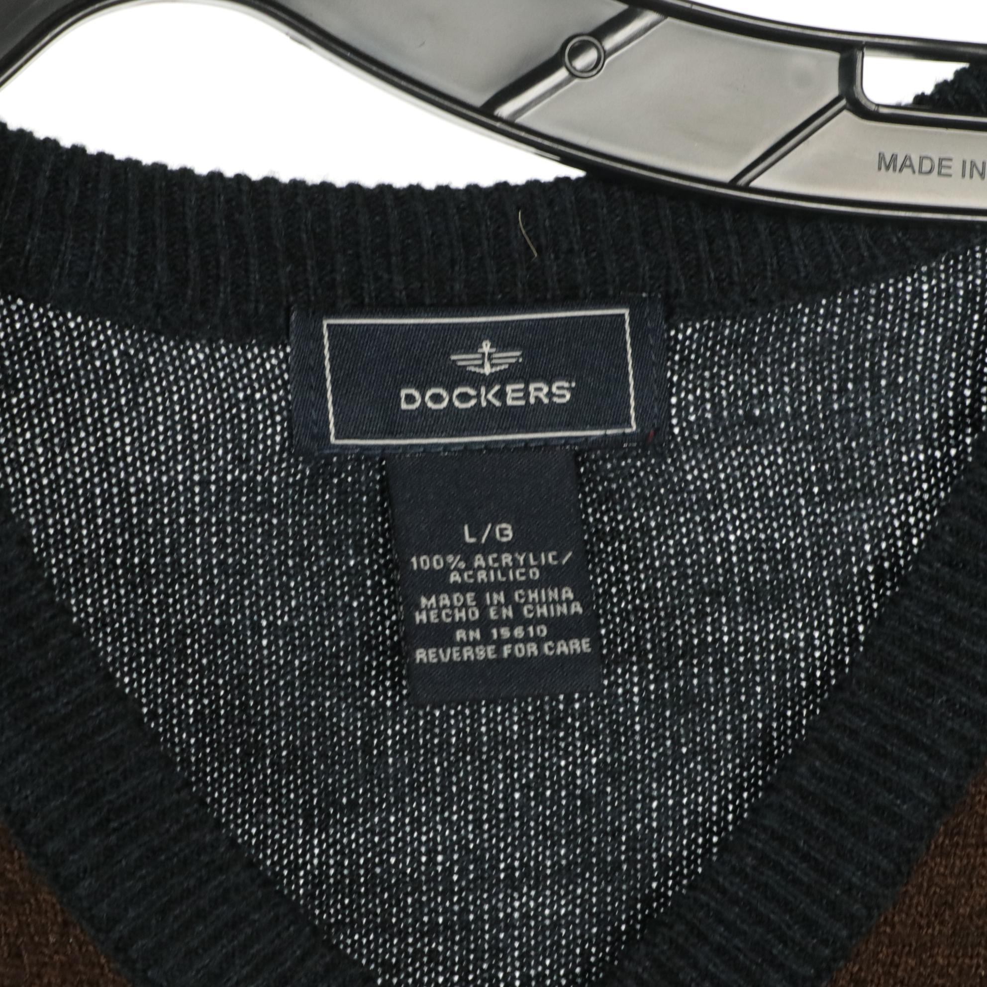 Men's Dockers Dress Slacks and Sweater Vest with Other Vintage Knit Sweaters