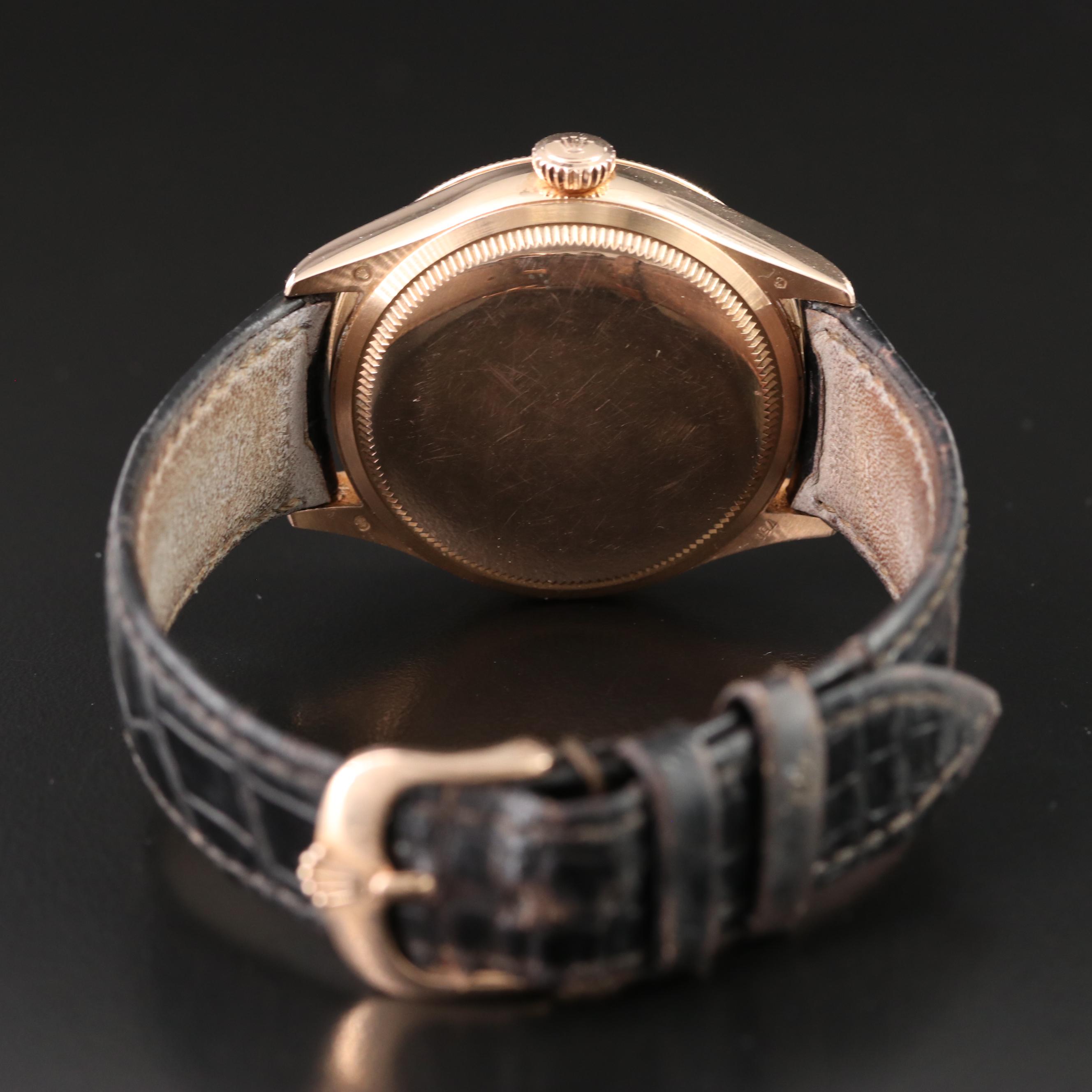 Rolex Cellini 50515 Date Everose Gold Automatic Watch