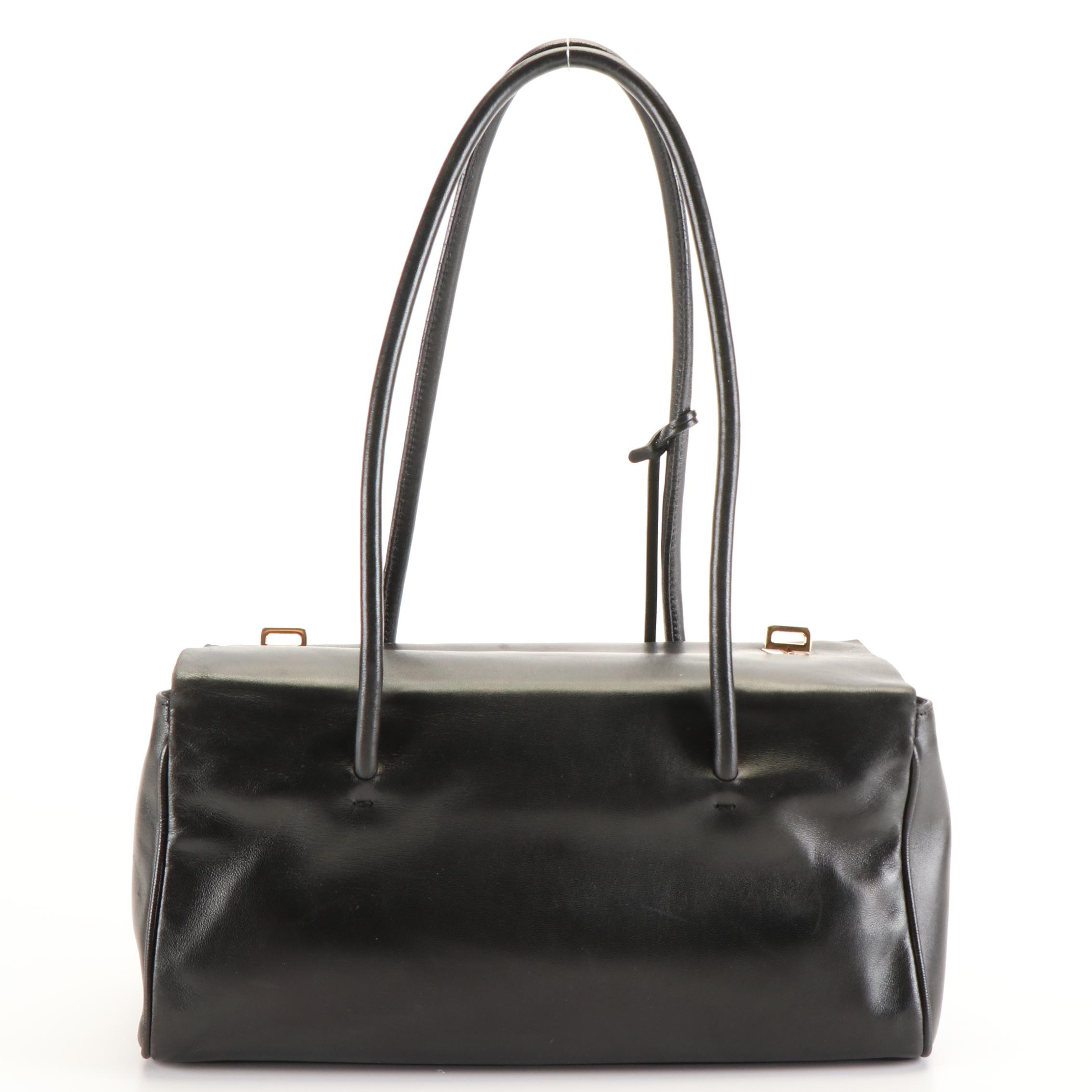 Prada Turnlock Shoulder Bag in Nappa Calfskin Leather