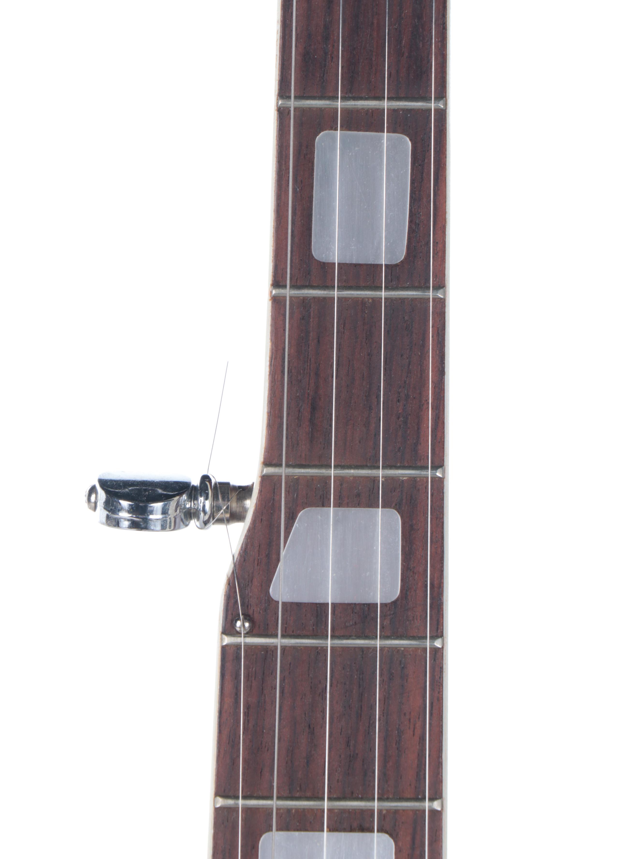 Japanese Made Pan Five-String Rosewood Fretboard and Mahogany Banjo