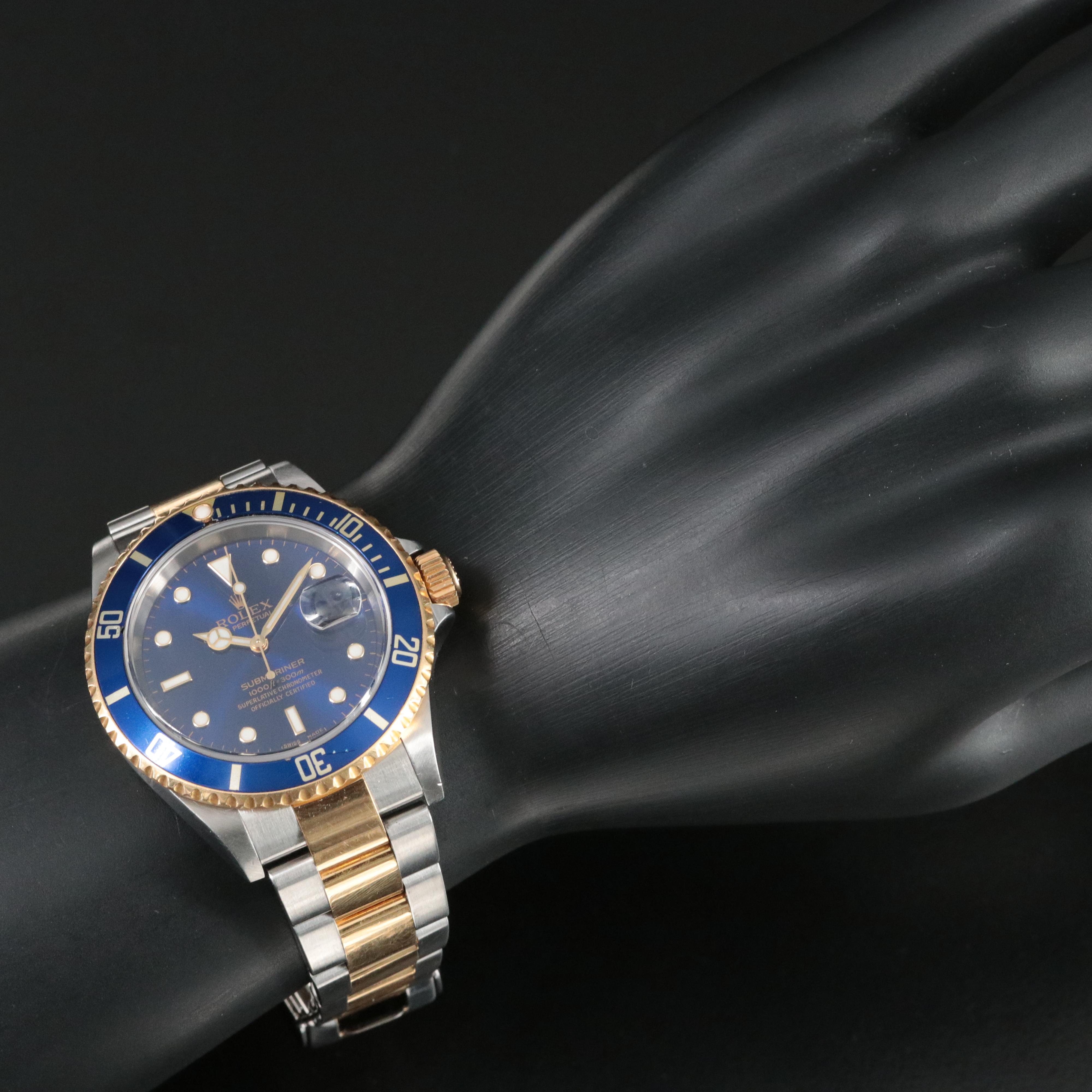 2004 Rolex Blue Dial Submariner Date Watch