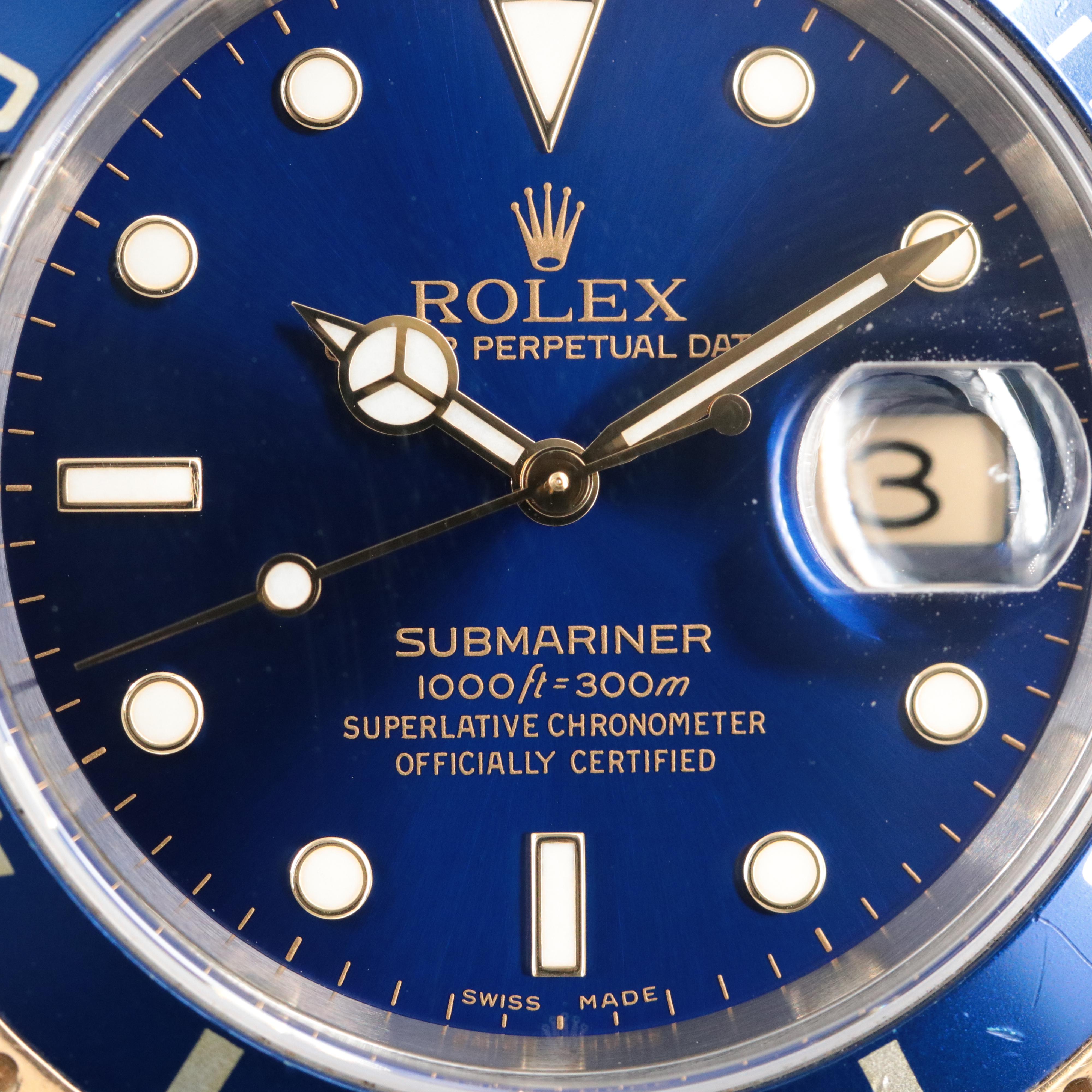 2004 Rolex Blue Dial Submariner Date Watch