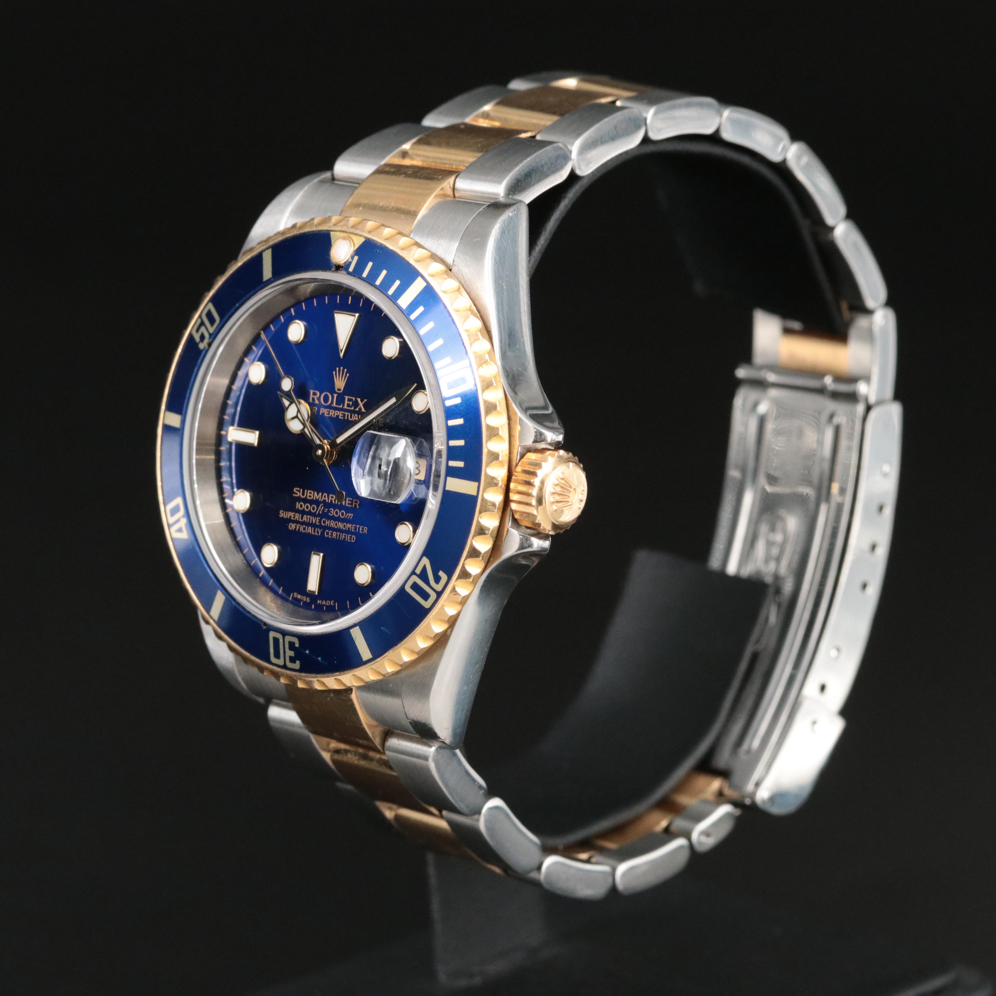 2004 Rolex Blue Dial Submariner Date Watch