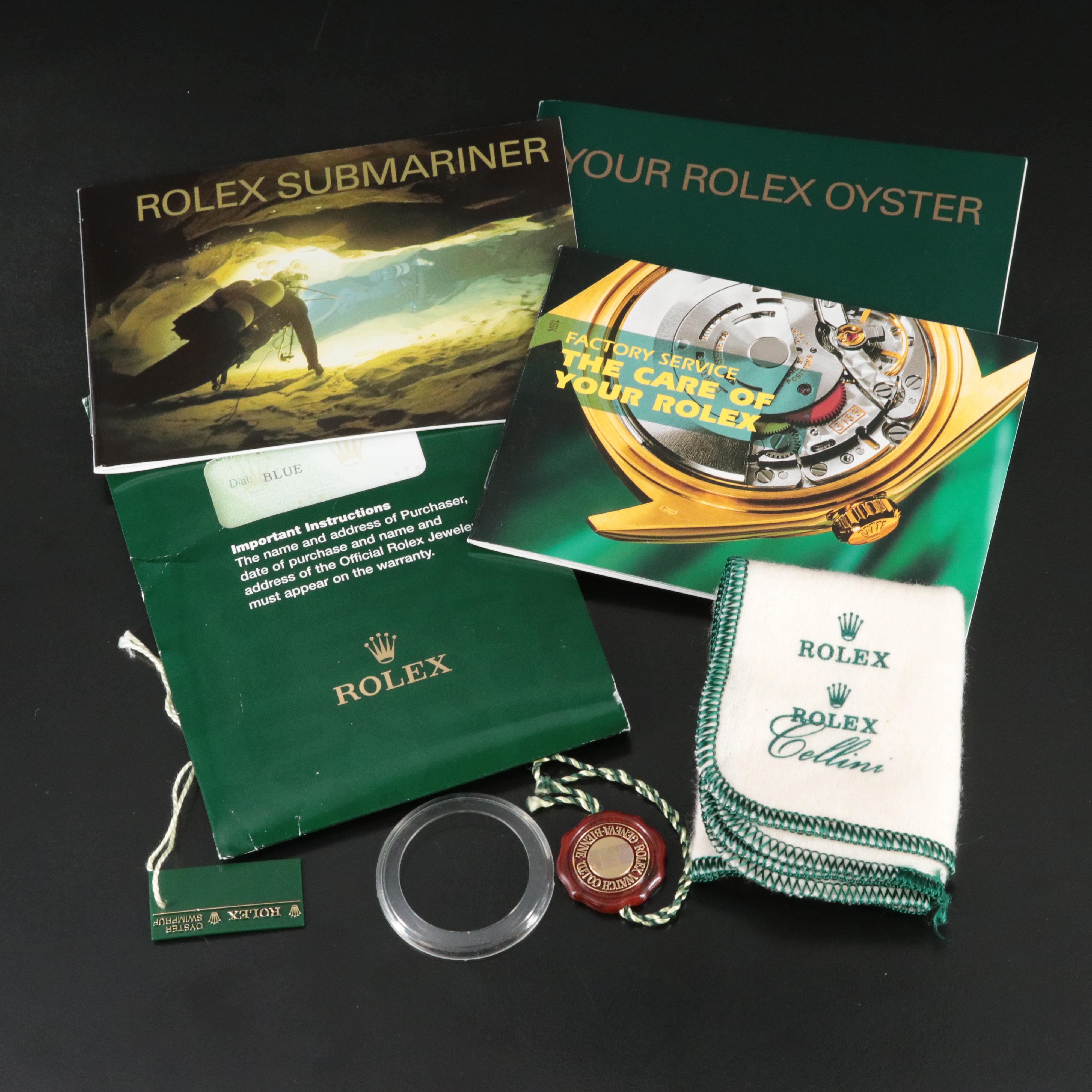 2004 Rolex Blue Dial Submariner Date Watch