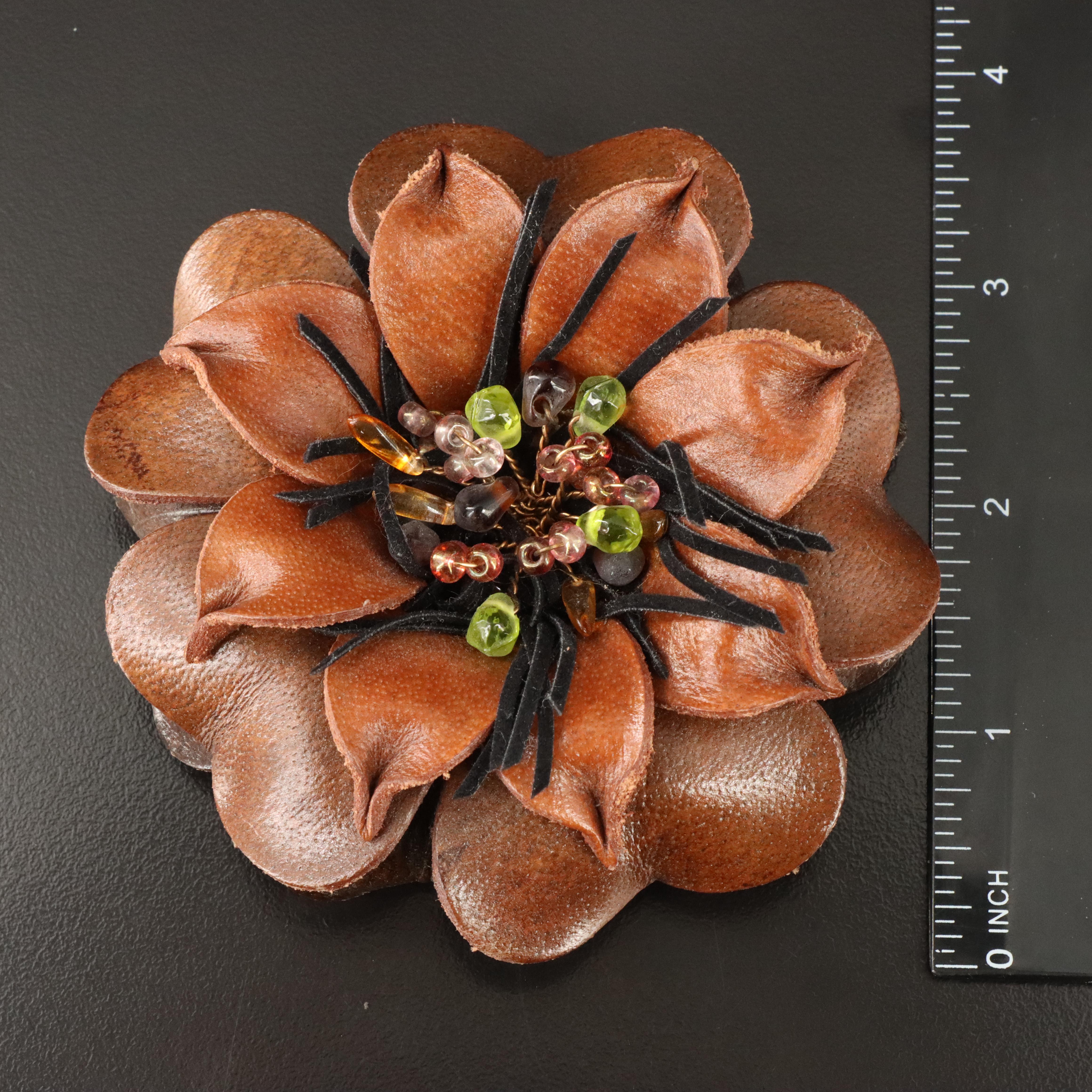 Jewelry Collection Featuring a Floral Necklace and Brooch, Chico's