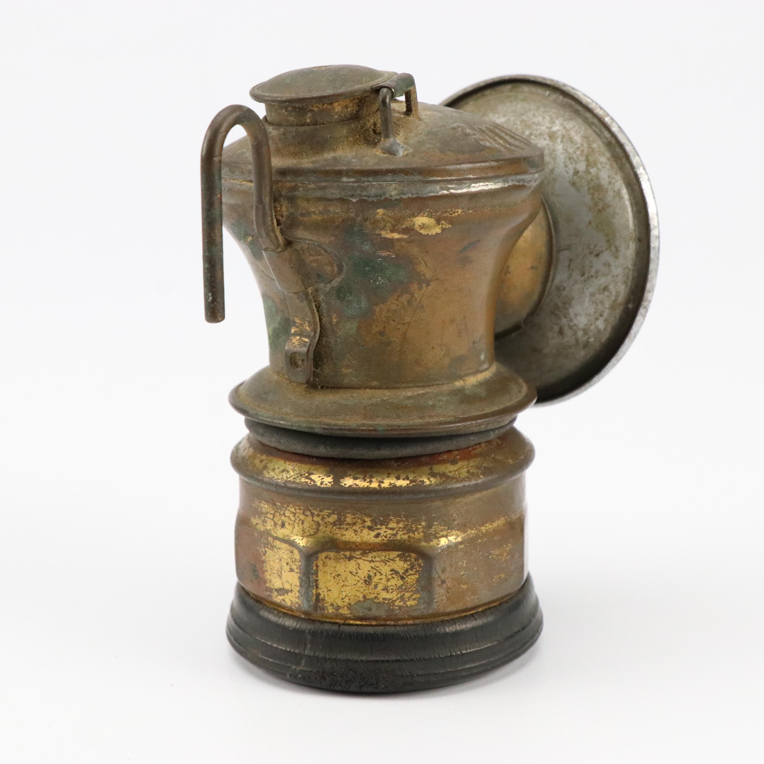 Universal Lamp Co. Auto-Lite Carbide Mining Lamp, Early to Mid-20th Century