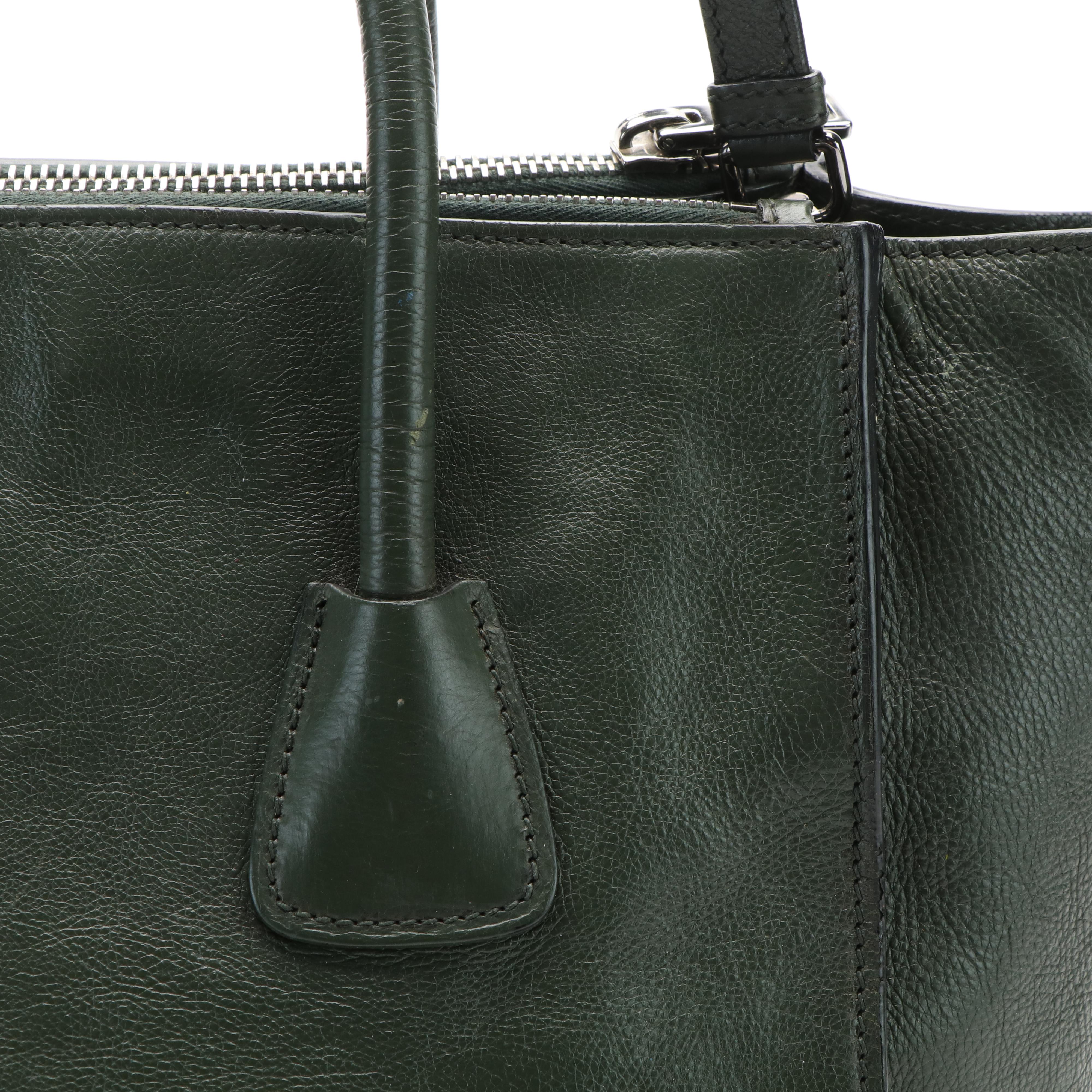 Prada Galleria Double Zip Tote in Vitello Grain Leather