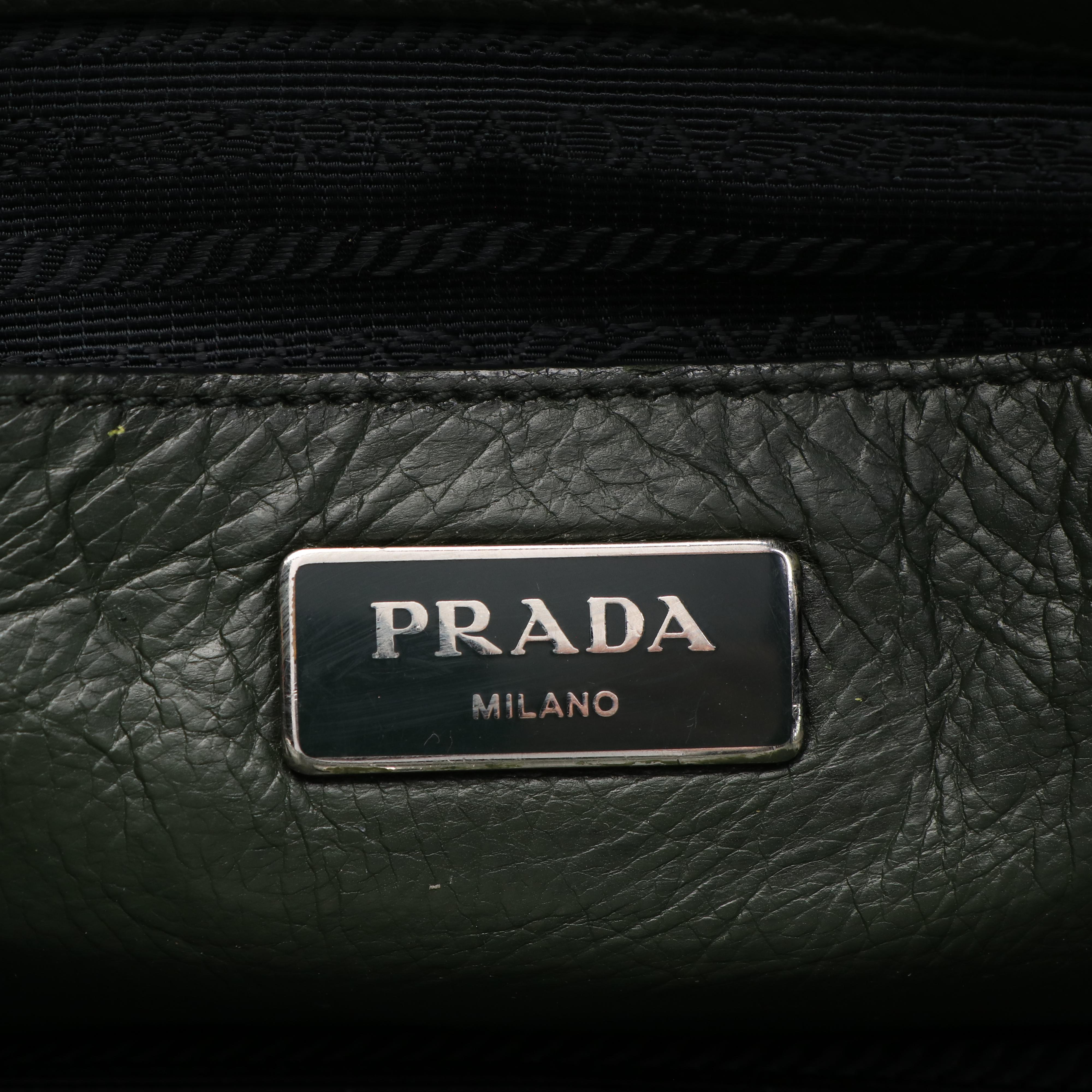 Prada Galleria Double Zip Tote in Vitello Grain Leather