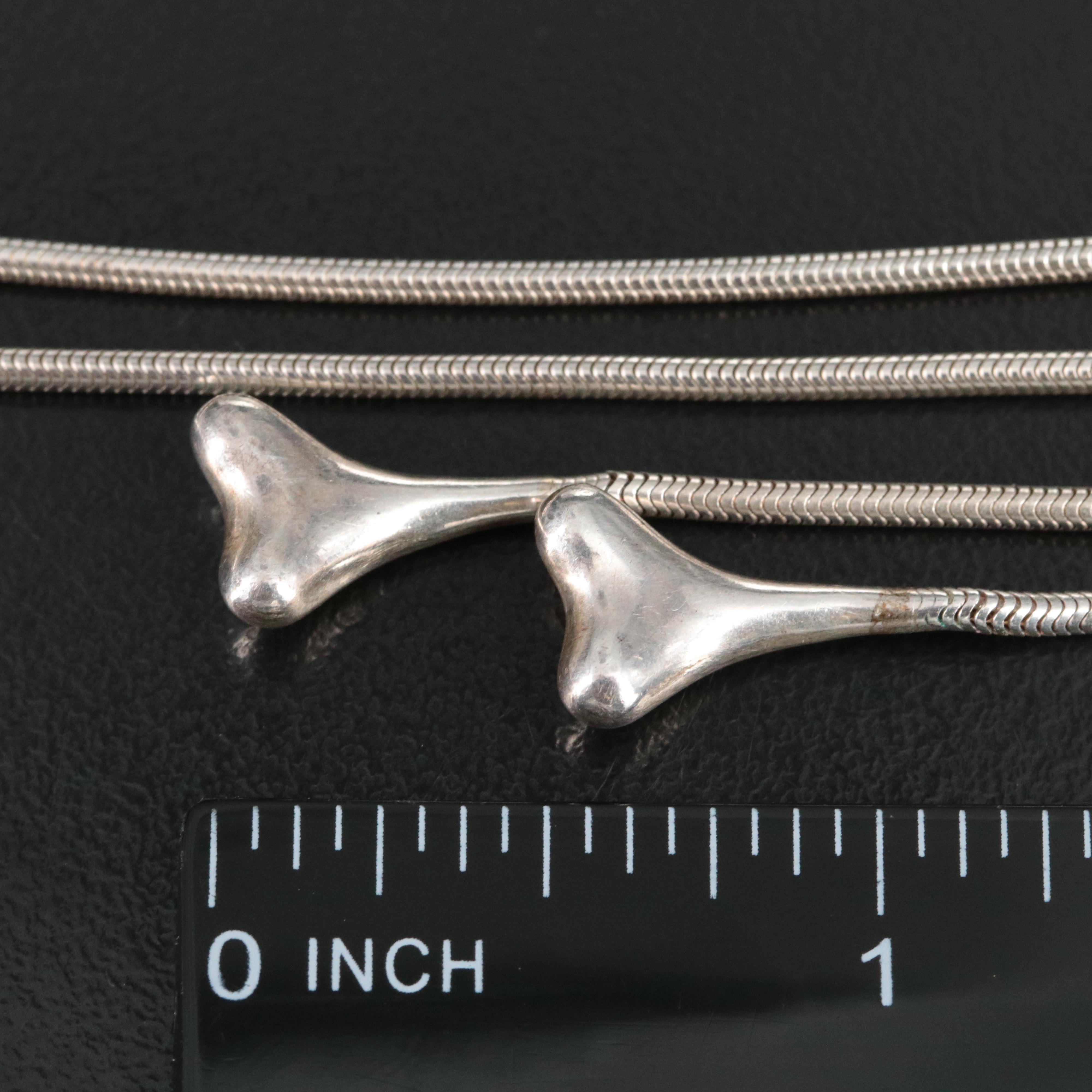 Tiffany & Co. Bone Sterling Lariat Necklace