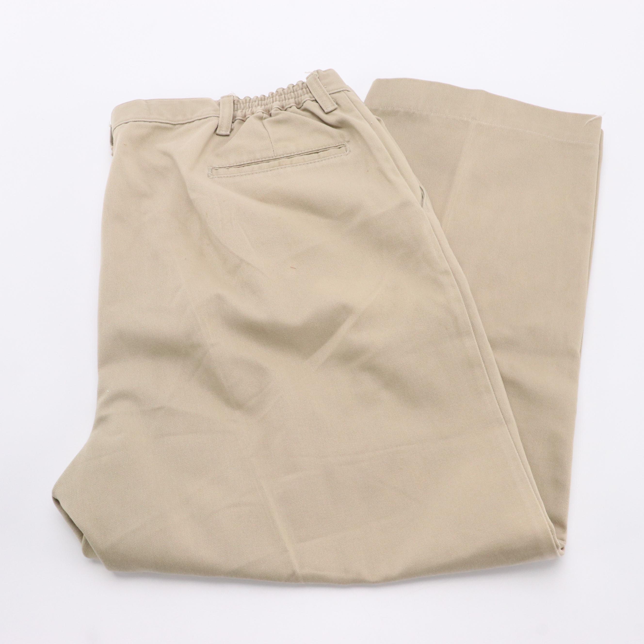 Legendary Gold by Wrangler Pleated Khaki Pants and Outdoor Outfitters Navy Pants