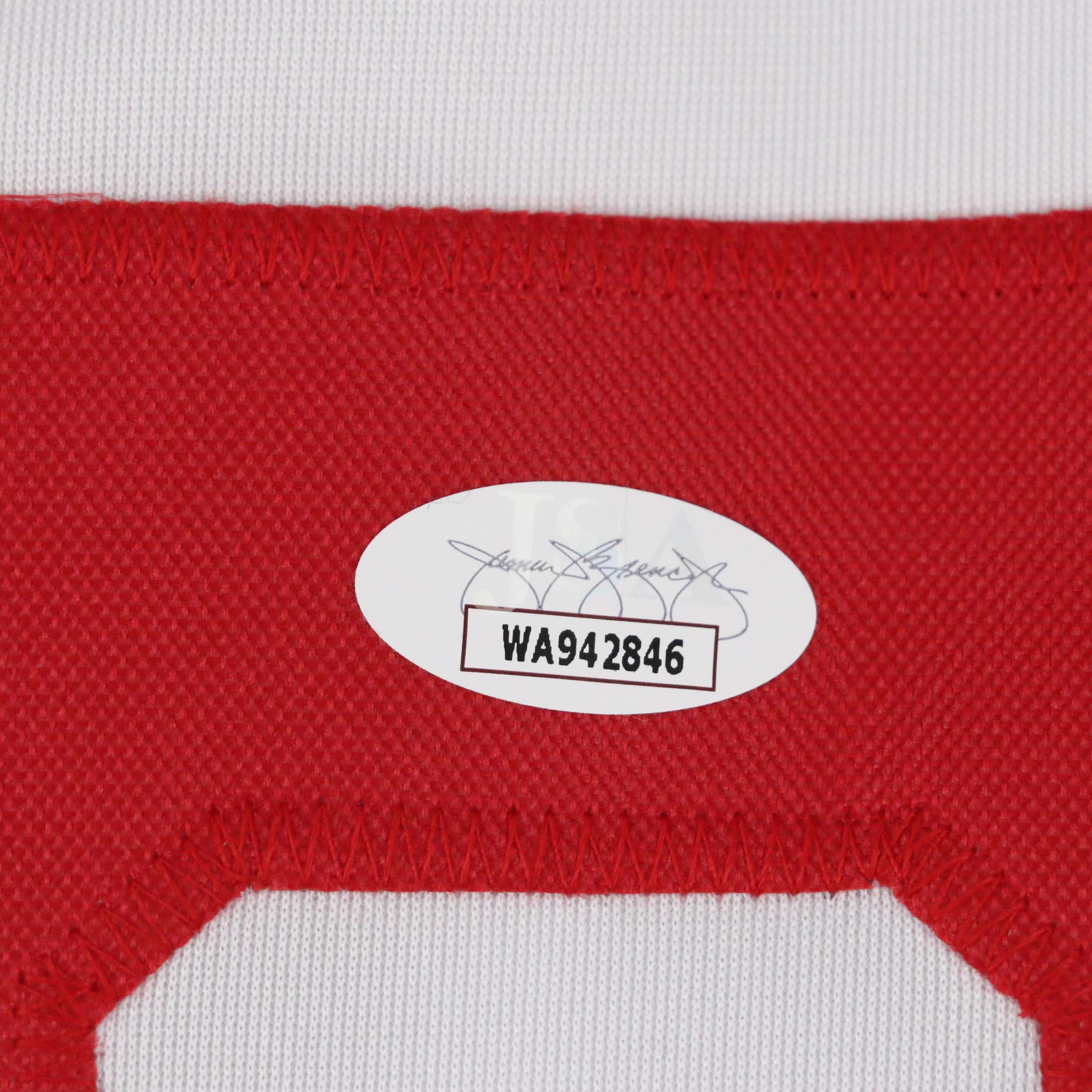 Joe Oliver Signed "1990 WSC" Cincinnati Reds Baseball Jersey, JSA