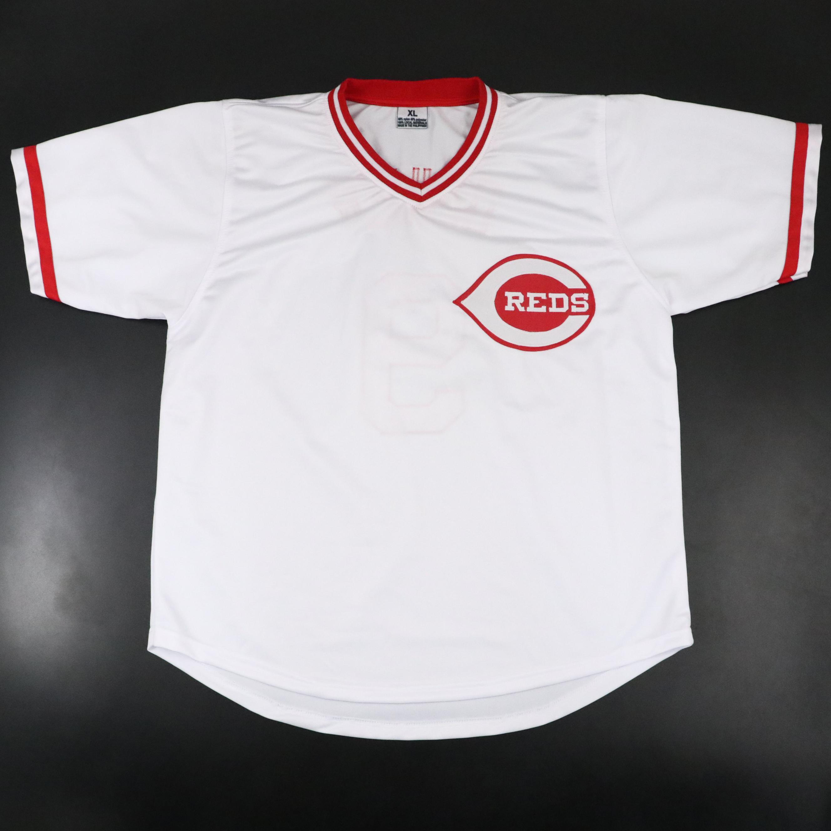 Joe Oliver Signed "1990 WSC" Cincinnati Reds Baseball Jersey, JSA