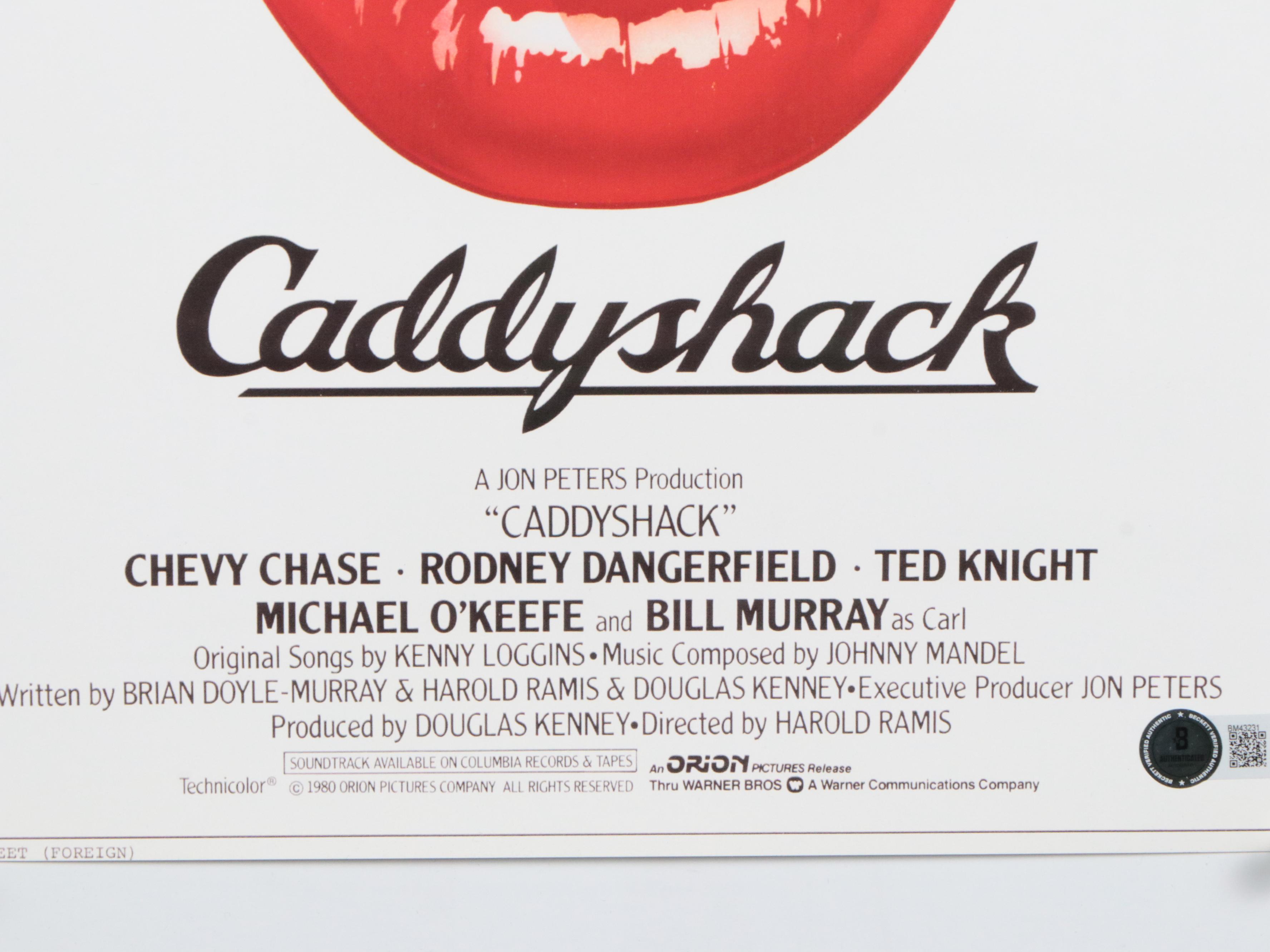 Chevy Chase Signed "Caddyshack" Movie Print, Beckett