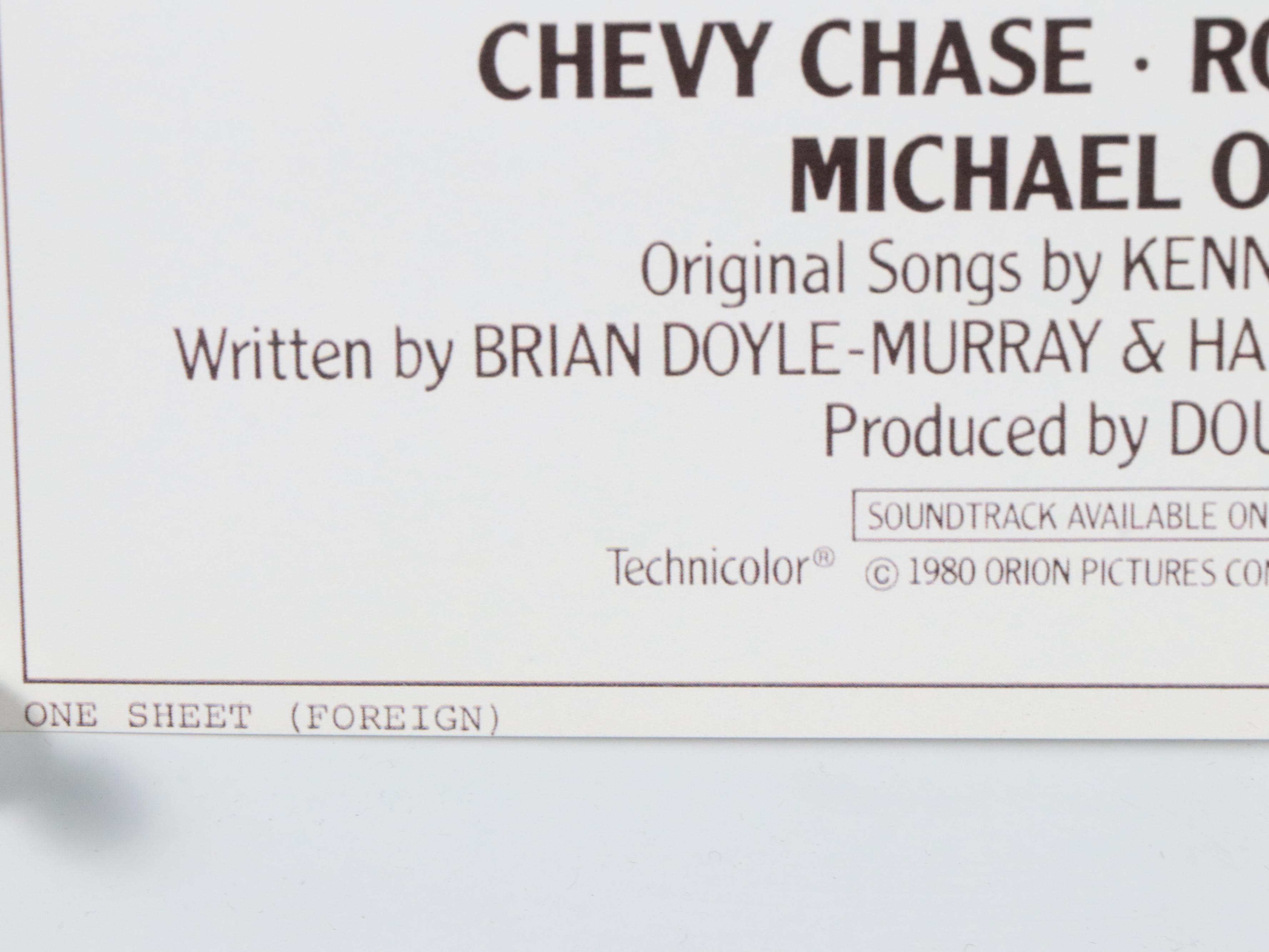 Chevy Chase Signed "Caddyshack" Movie Print, Beckett