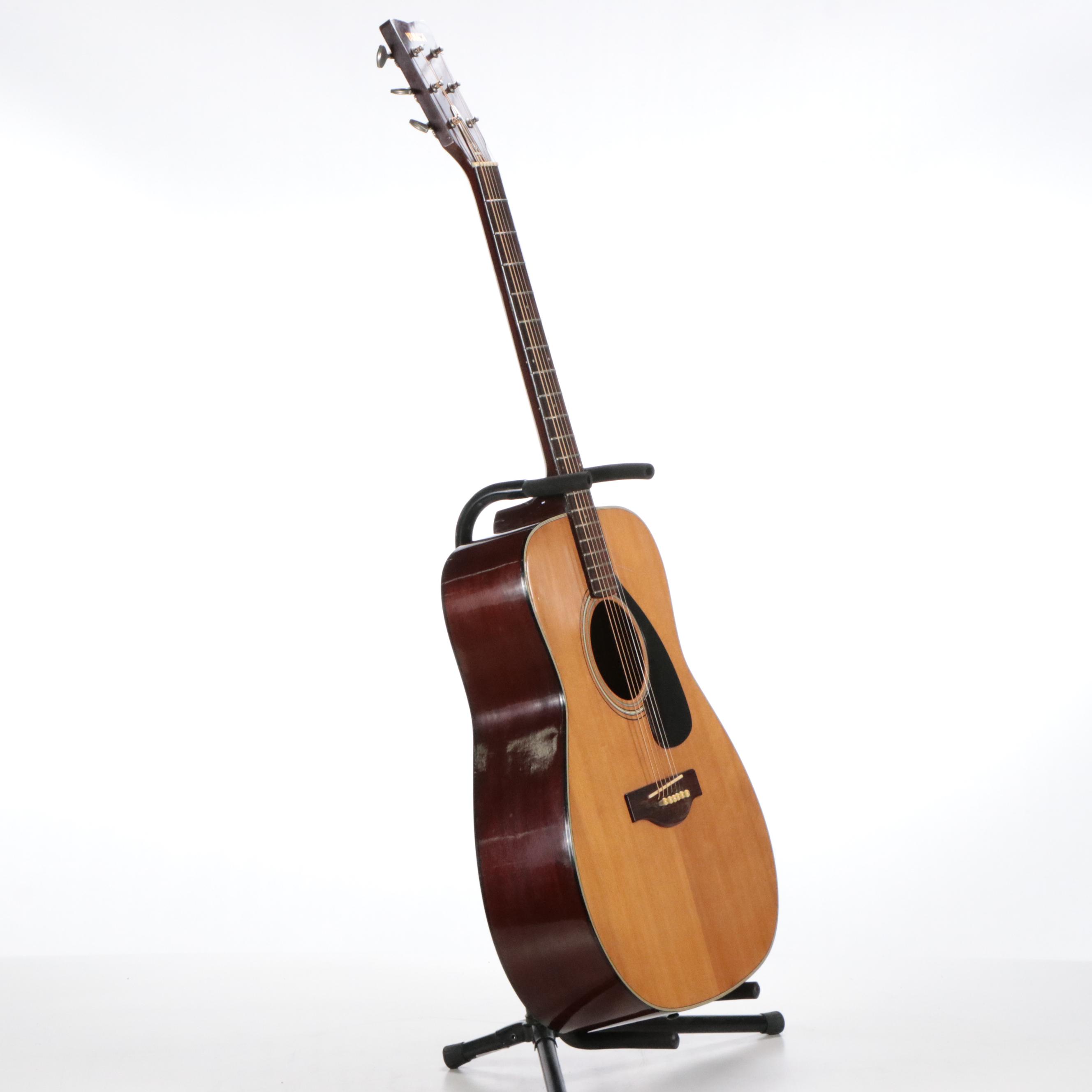 Yamaha FG-180 Red Label Nippon Gakki Guitar, 1970s