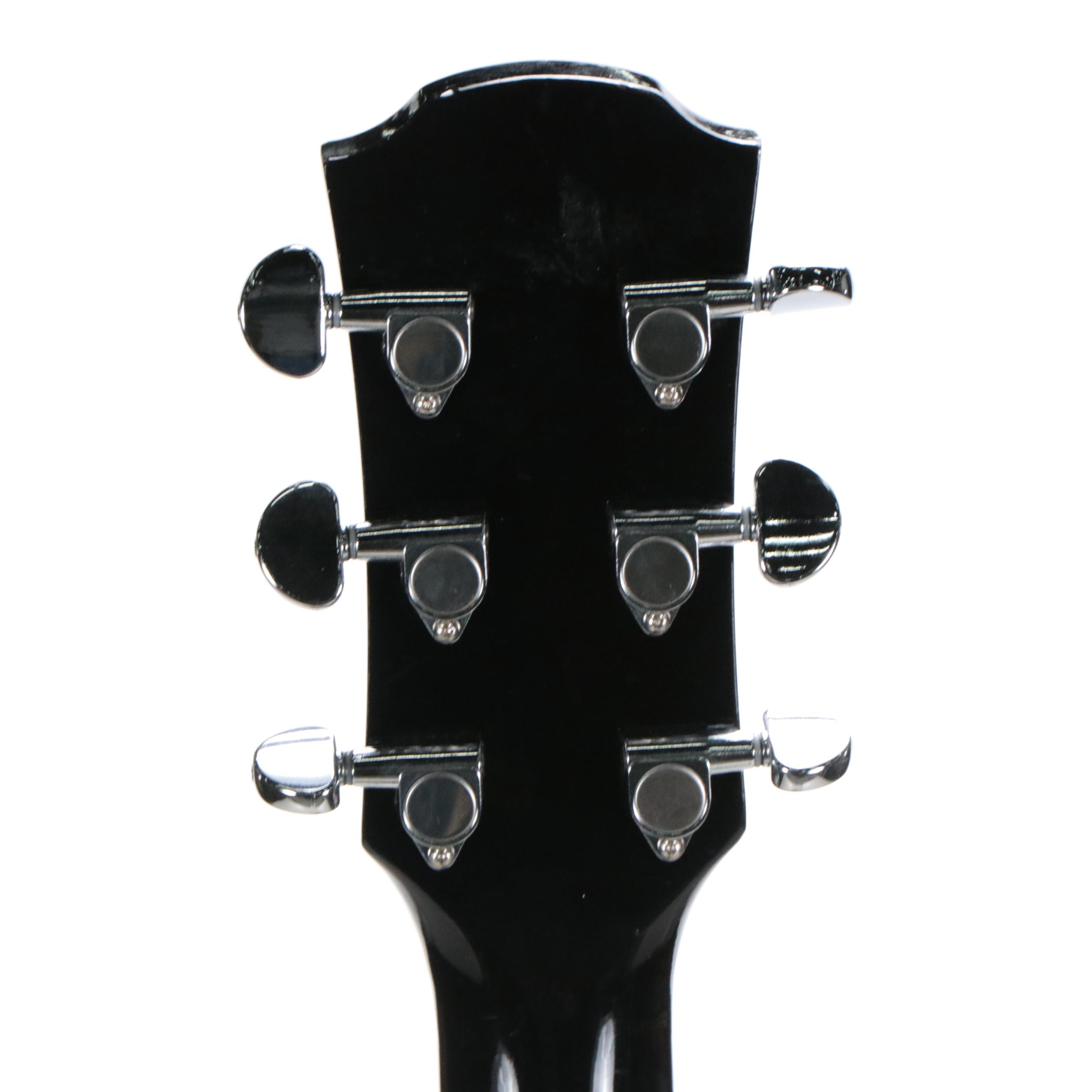 Yamaha Black Gloss and Abalone String Inlay Acoustic Electric Guitar