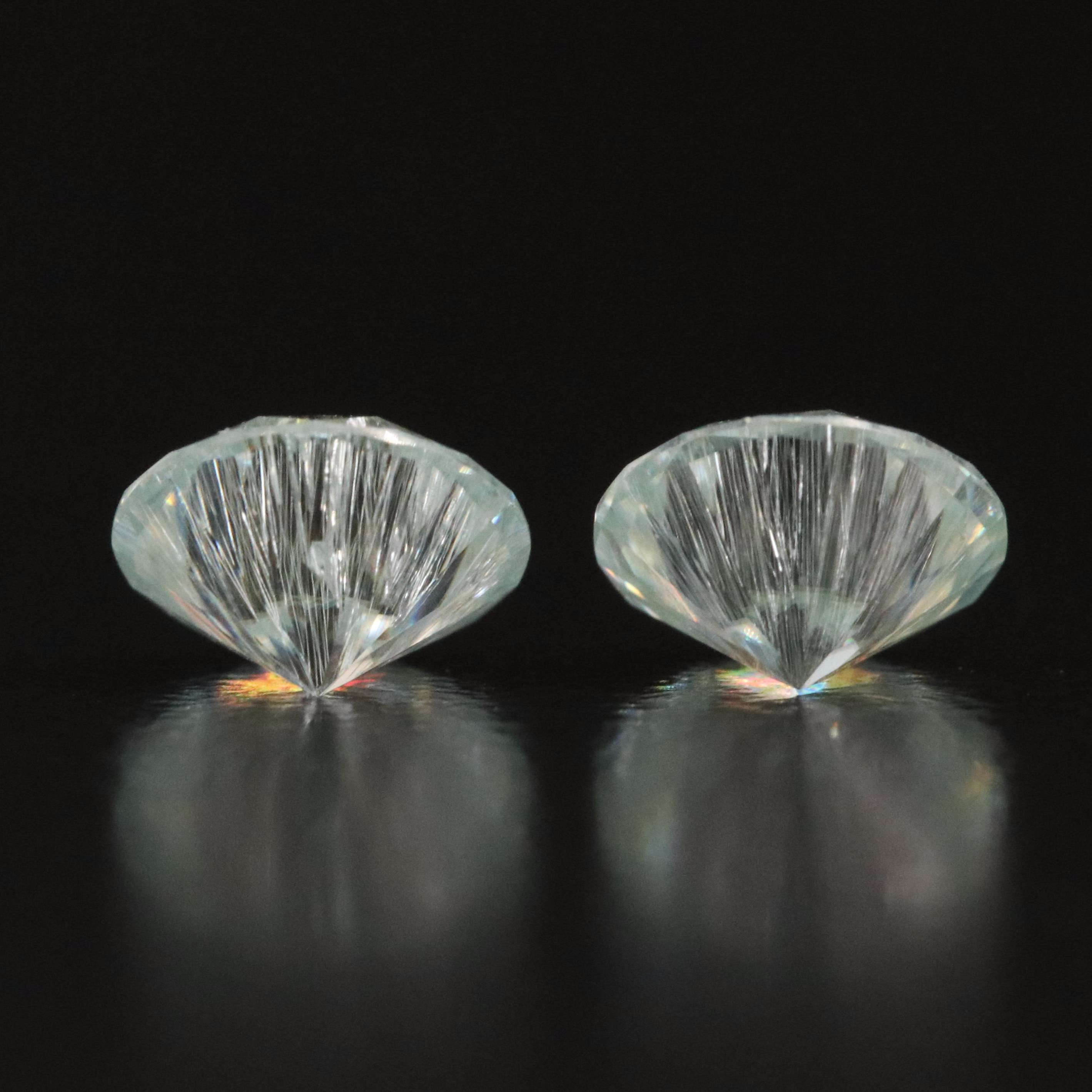 Loose Matched Pair 1.88 CTW Moissanites