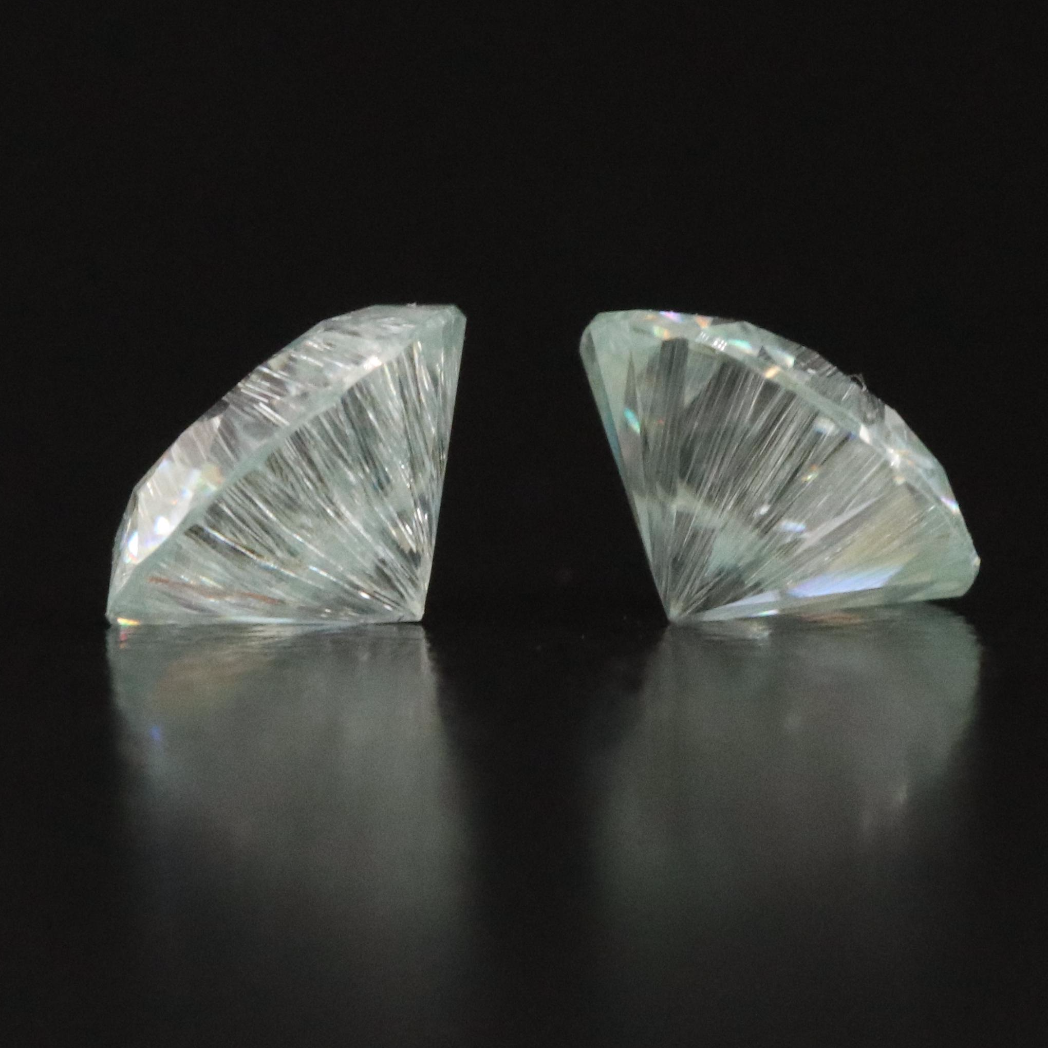 Loose Matched Pair 1.88 CTW Moissanites